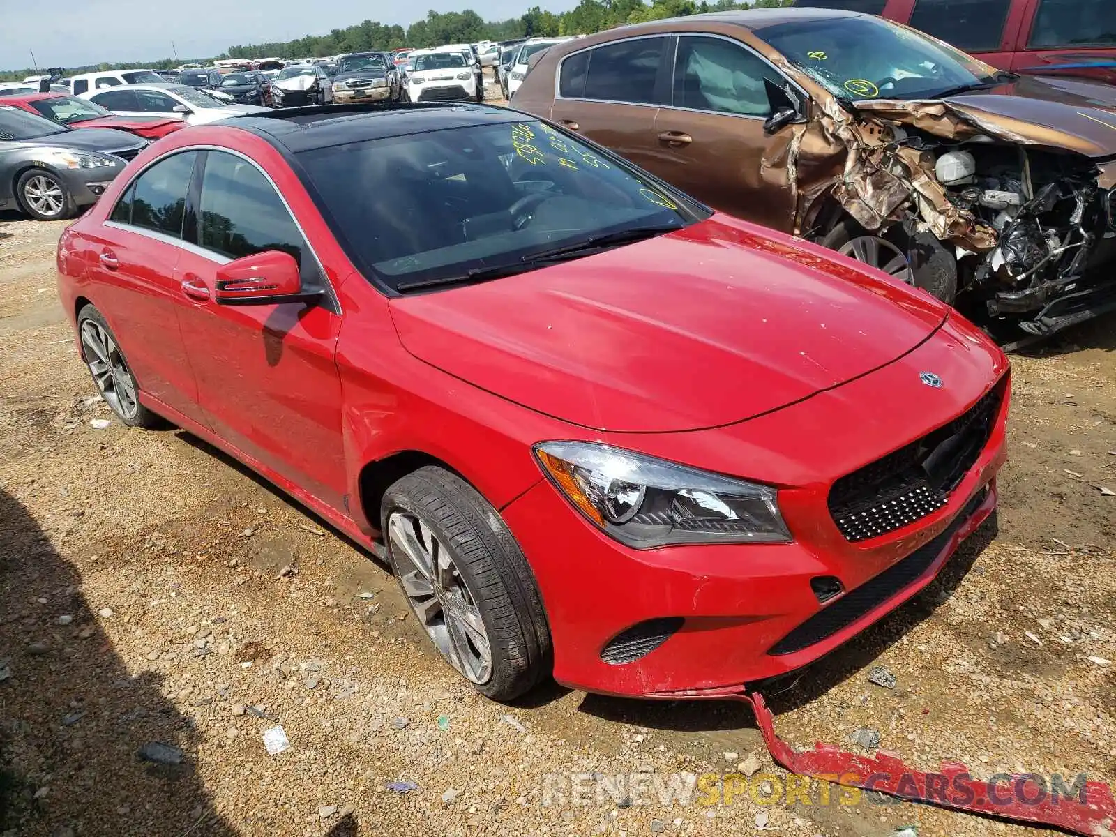 1 Photograph of a damaged car WDDSJ4GB0KN758677 MERCEDES-BENZ CLA-CLASS 2019