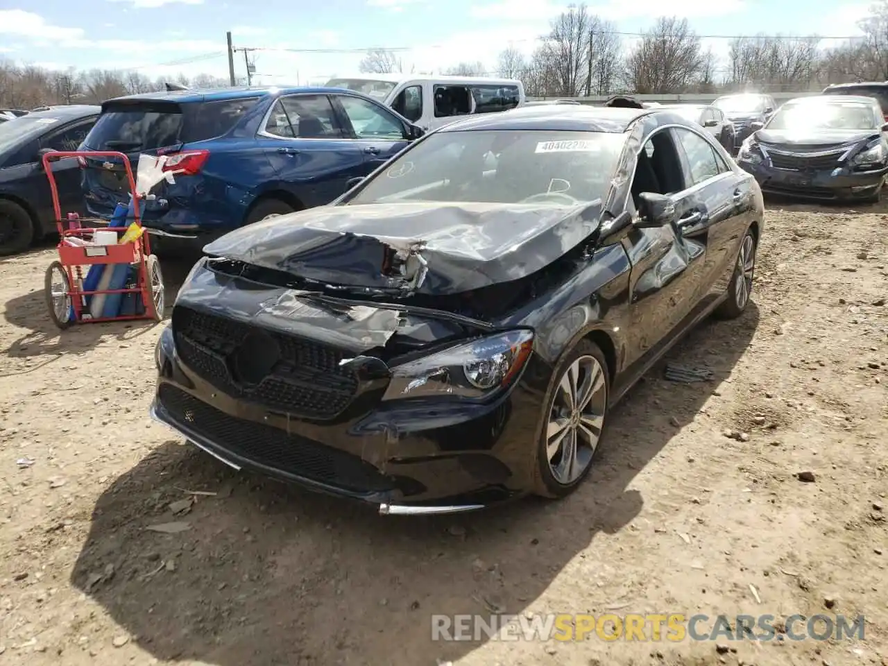 2 Photograph of a damaged car WDDSJ4GB0KN761367 MERCEDES-BENZ CLA-CLASS 2019