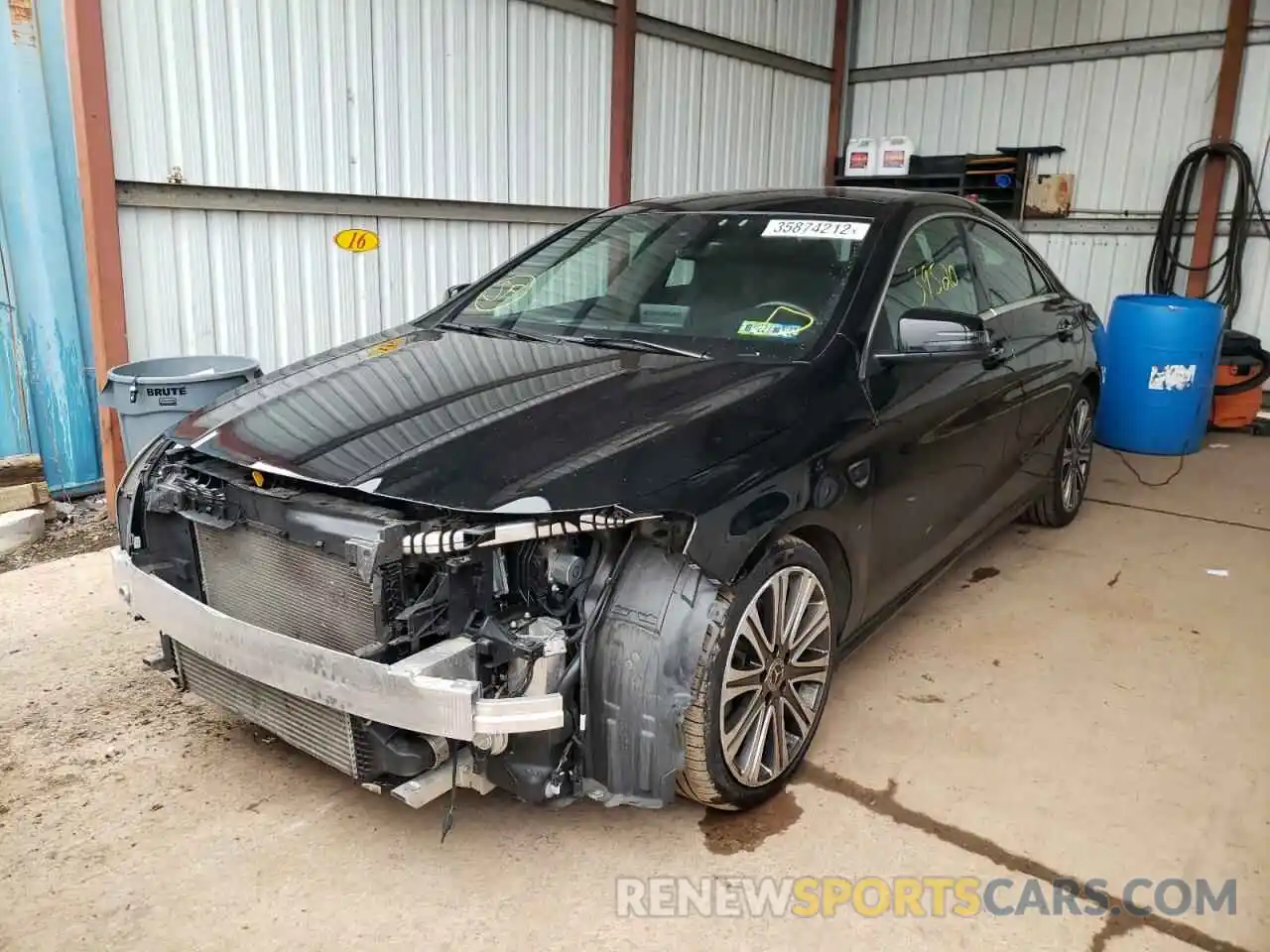 2 Photograph of a damaged car WDDSJ4GB1KN725901 MERCEDES-BENZ CLA-CLASS 2019