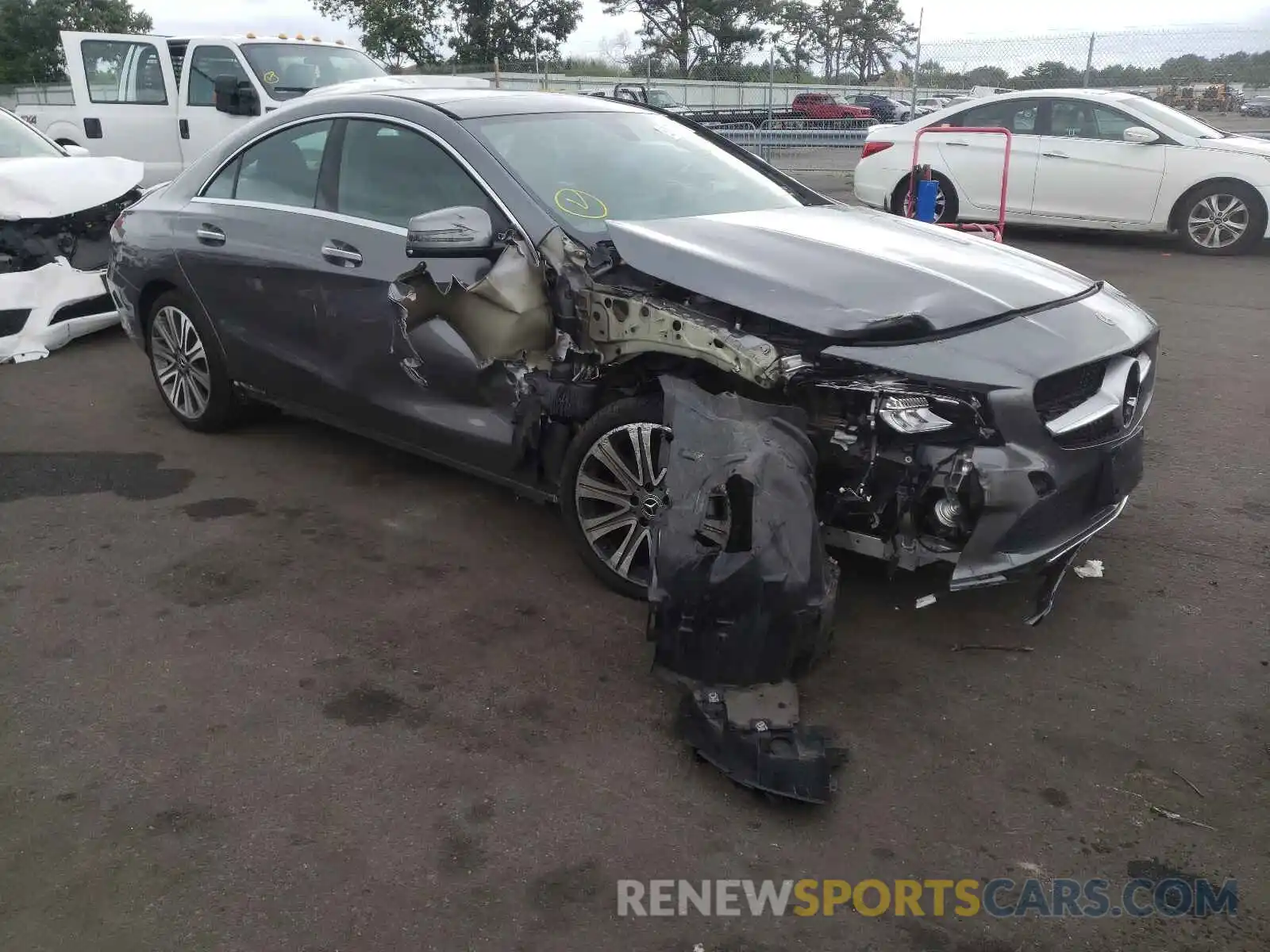 1 Photograph of a damaged car WDDSJ4GB1KN744111 MERCEDES-BENZ CLA-CLASS 2019