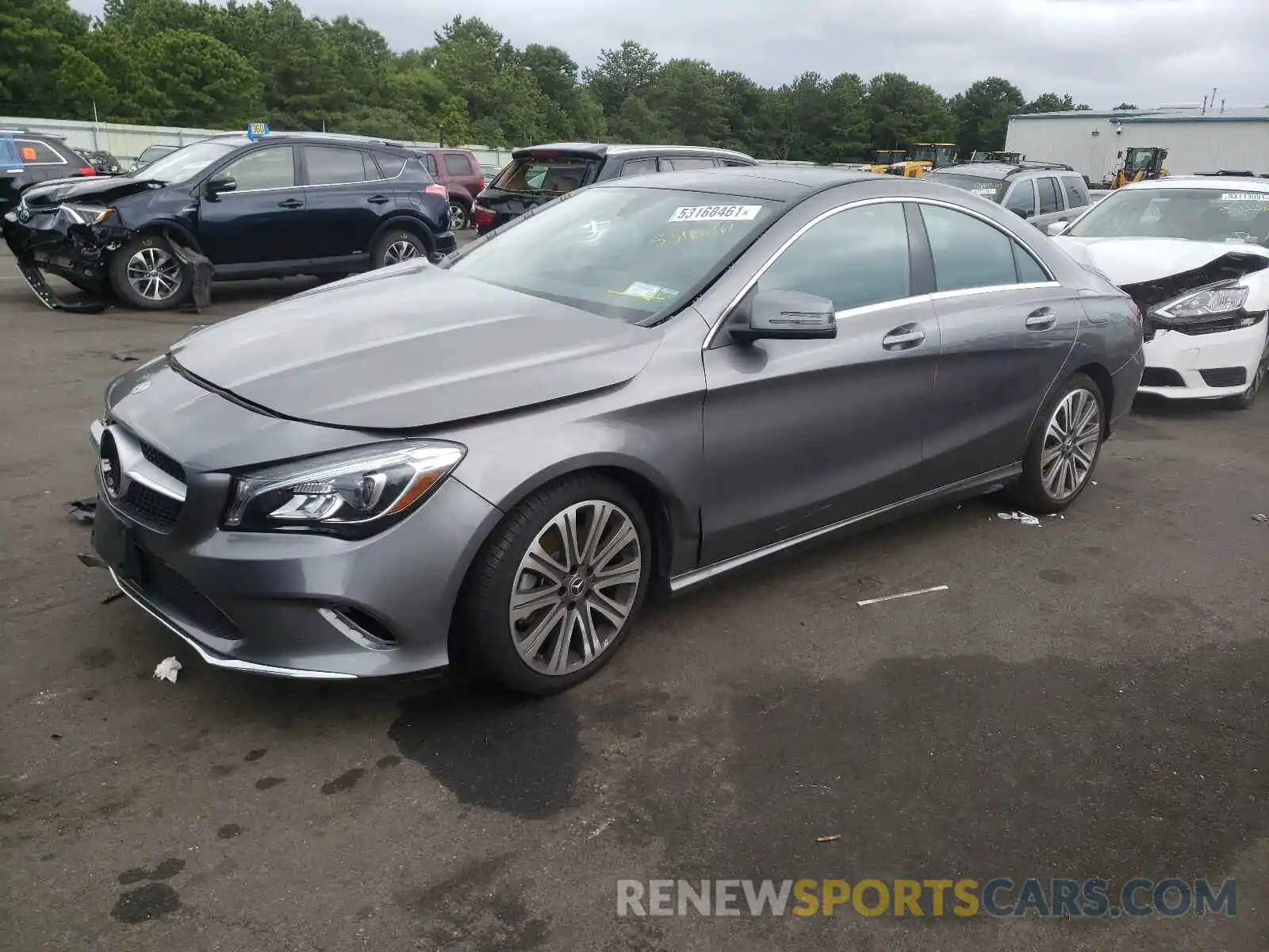 2 Photograph of a damaged car WDDSJ4GB1KN744111 MERCEDES-BENZ CLA-CLASS 2019