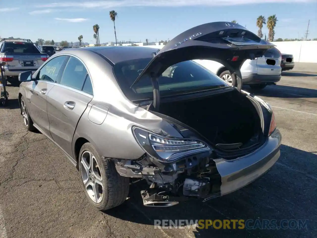 3 Photograph of a damaged car WDDSJ4GB1KN758476 MERCEDES-BENZ CLA-CLASS 2019