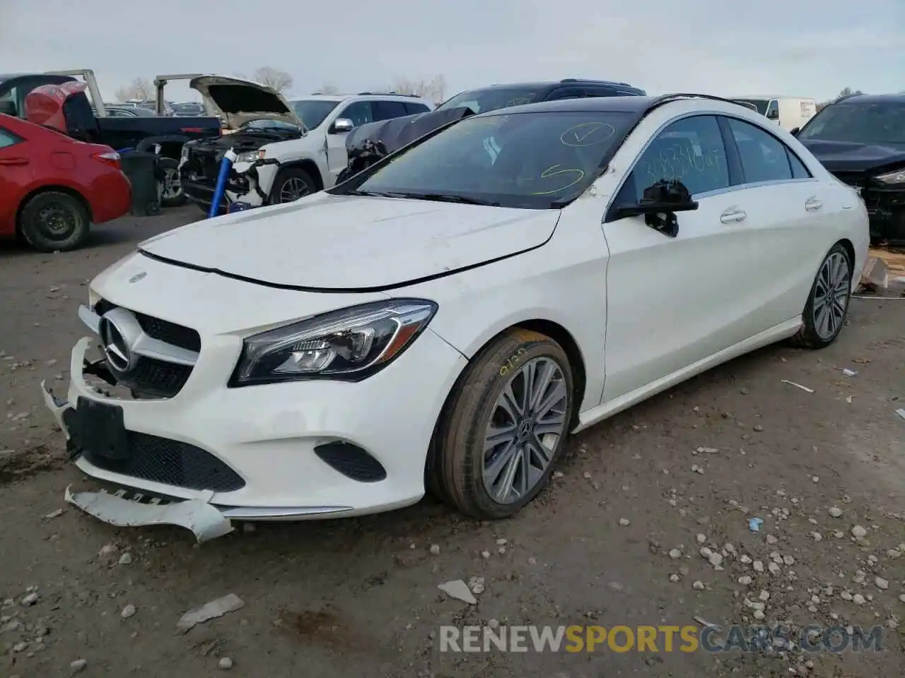 2 Photograph of a damaged car WDDSJ4GB2KN698983 MERCEDES-BENZ CLA-CLASS 2019