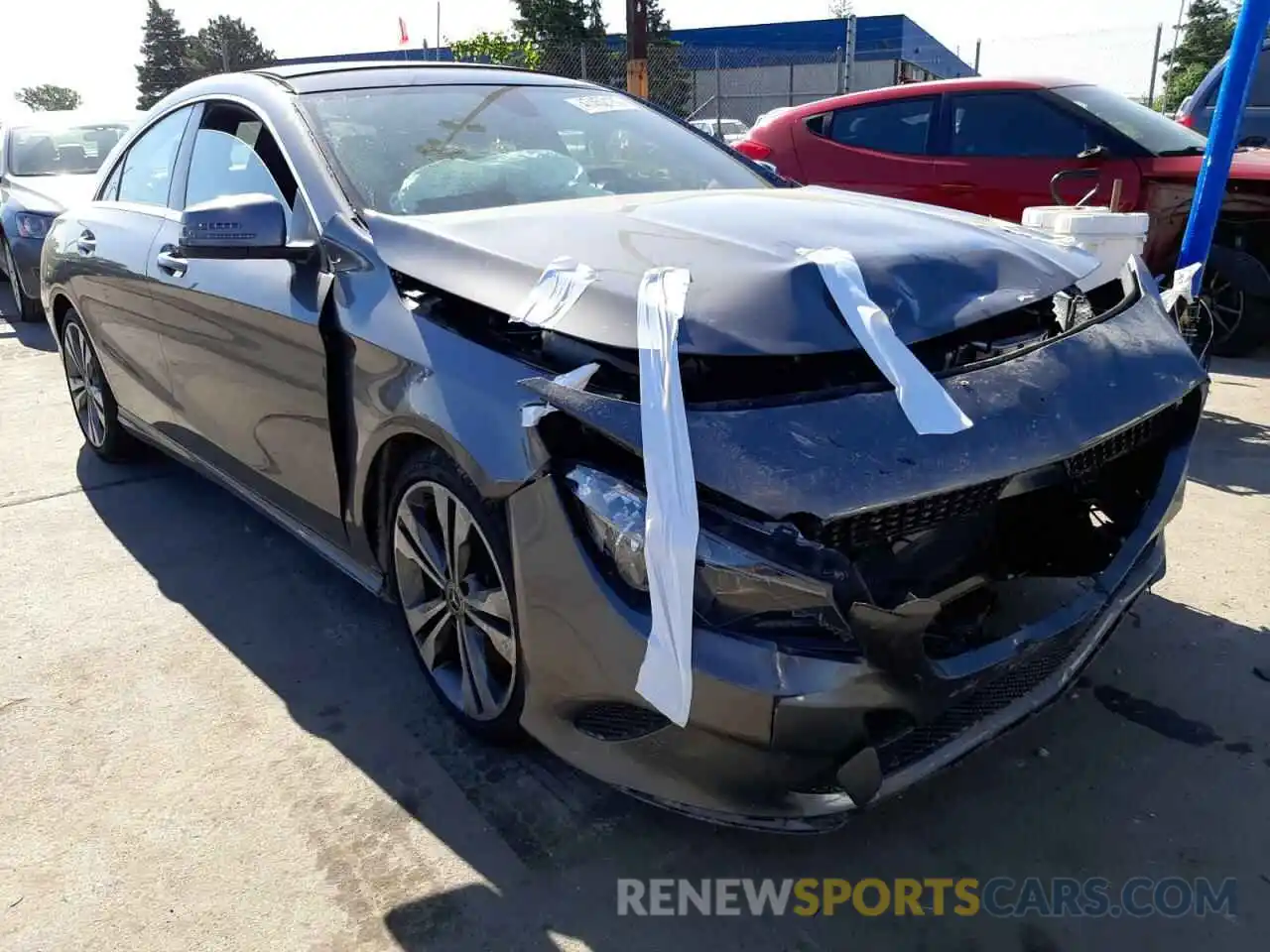 1 Photograph of a damaged car WDDSJ4GB2KN724000 MERCEDES-BENZ CLA-CLASS 2019