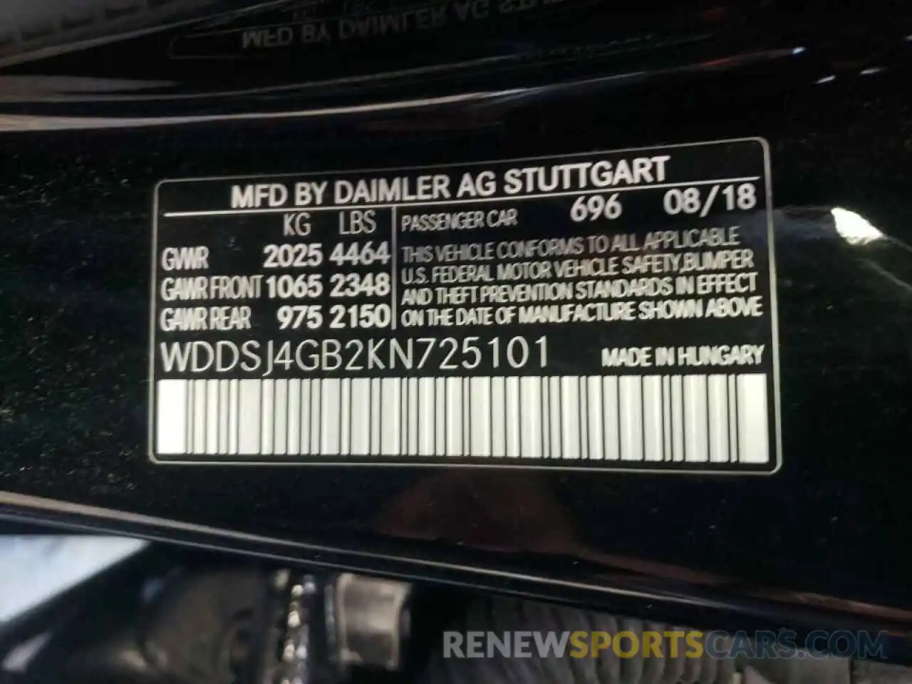 10 Photograph of a damaged car WDDSJ4GB2KN725101 MERCEDES-BENZ CLA-CLASS 2019