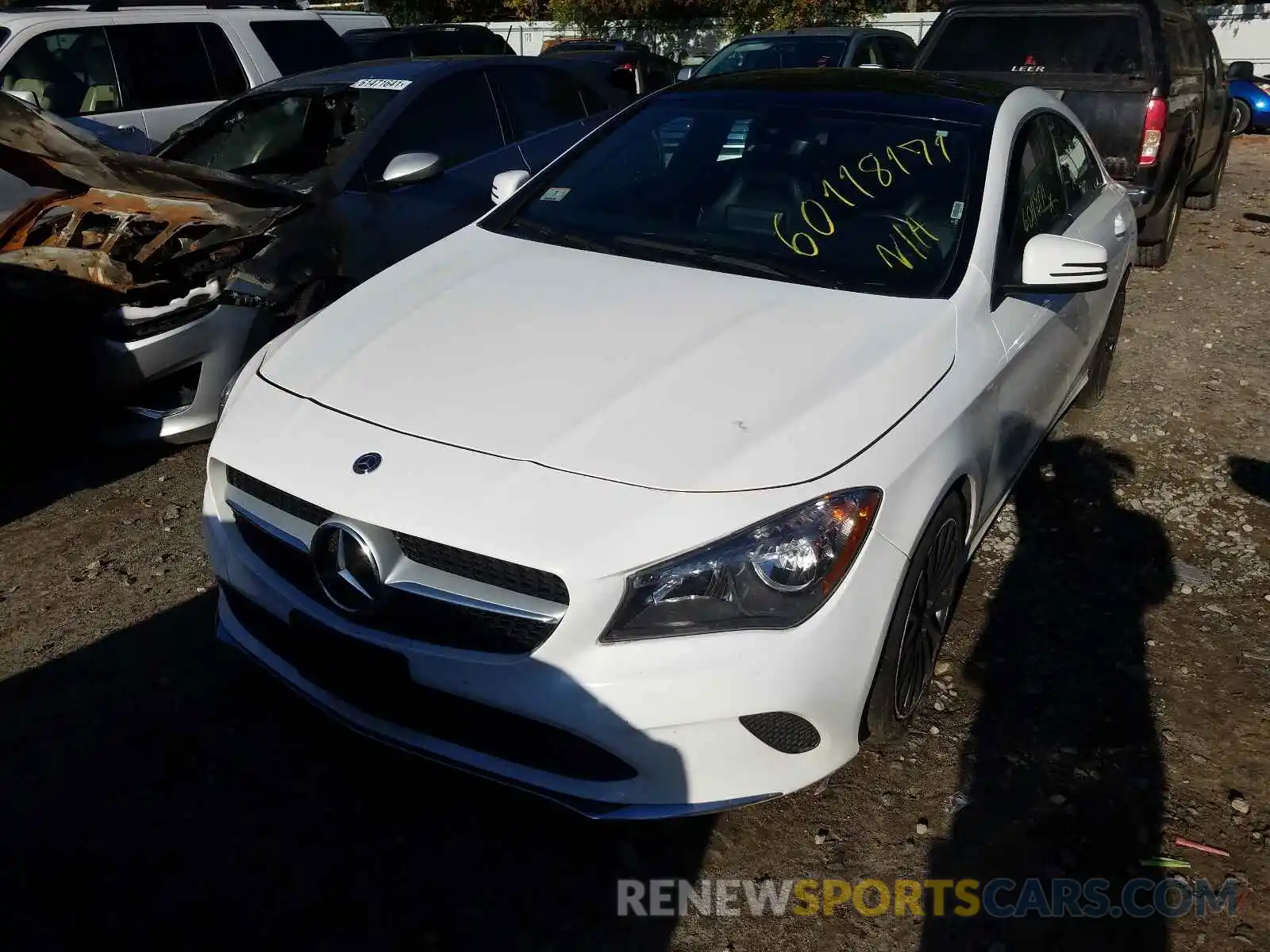 2 Photograph of a damaged car WDDSJ4GB2KN727415 MERCEDES-BENZ CLA-CLASS 2019