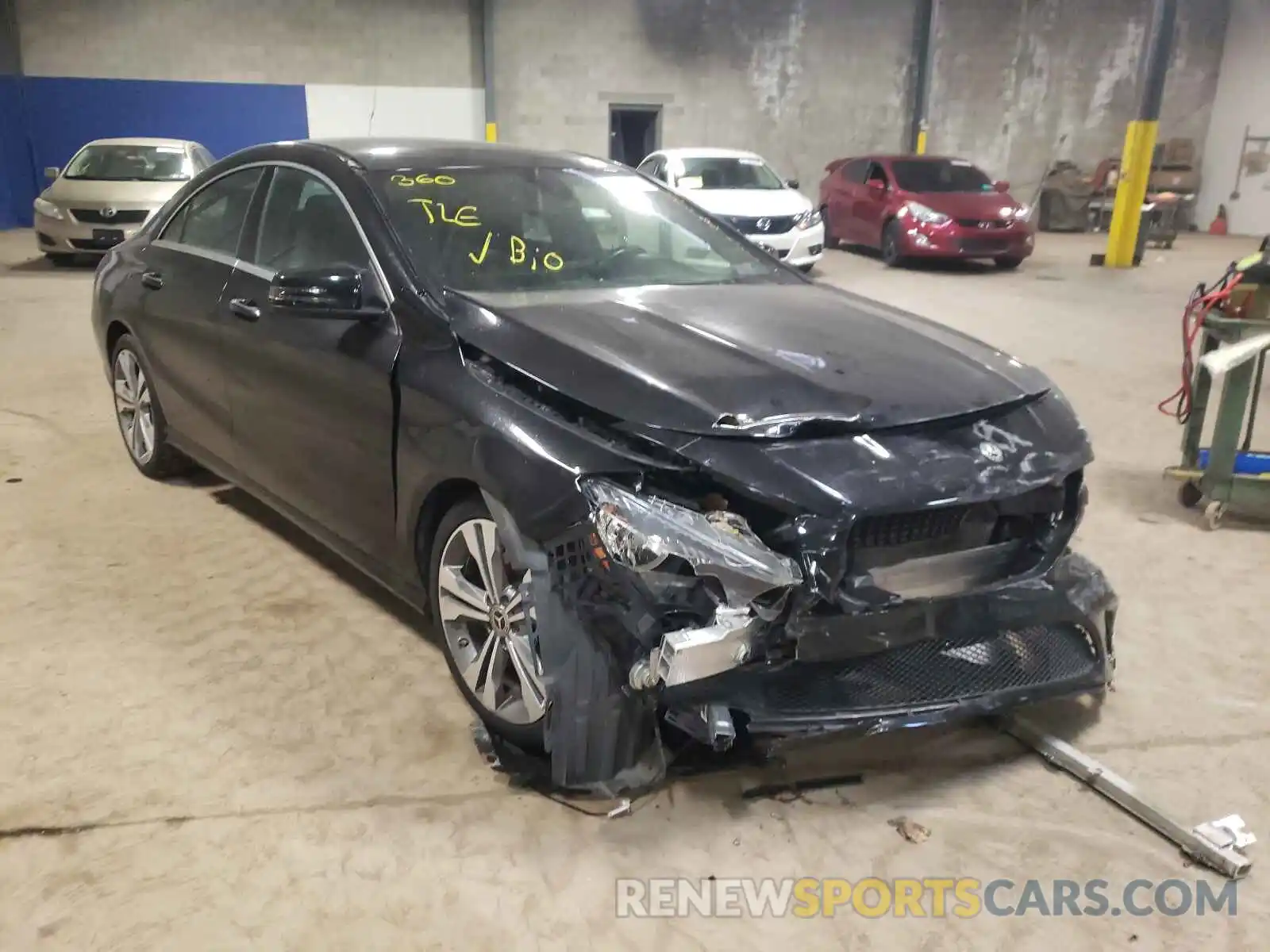 1 Photograph of a damaged car WDDSJ4GB3KN723681 MERCEDES-BENZ CLA-CLASS 2019