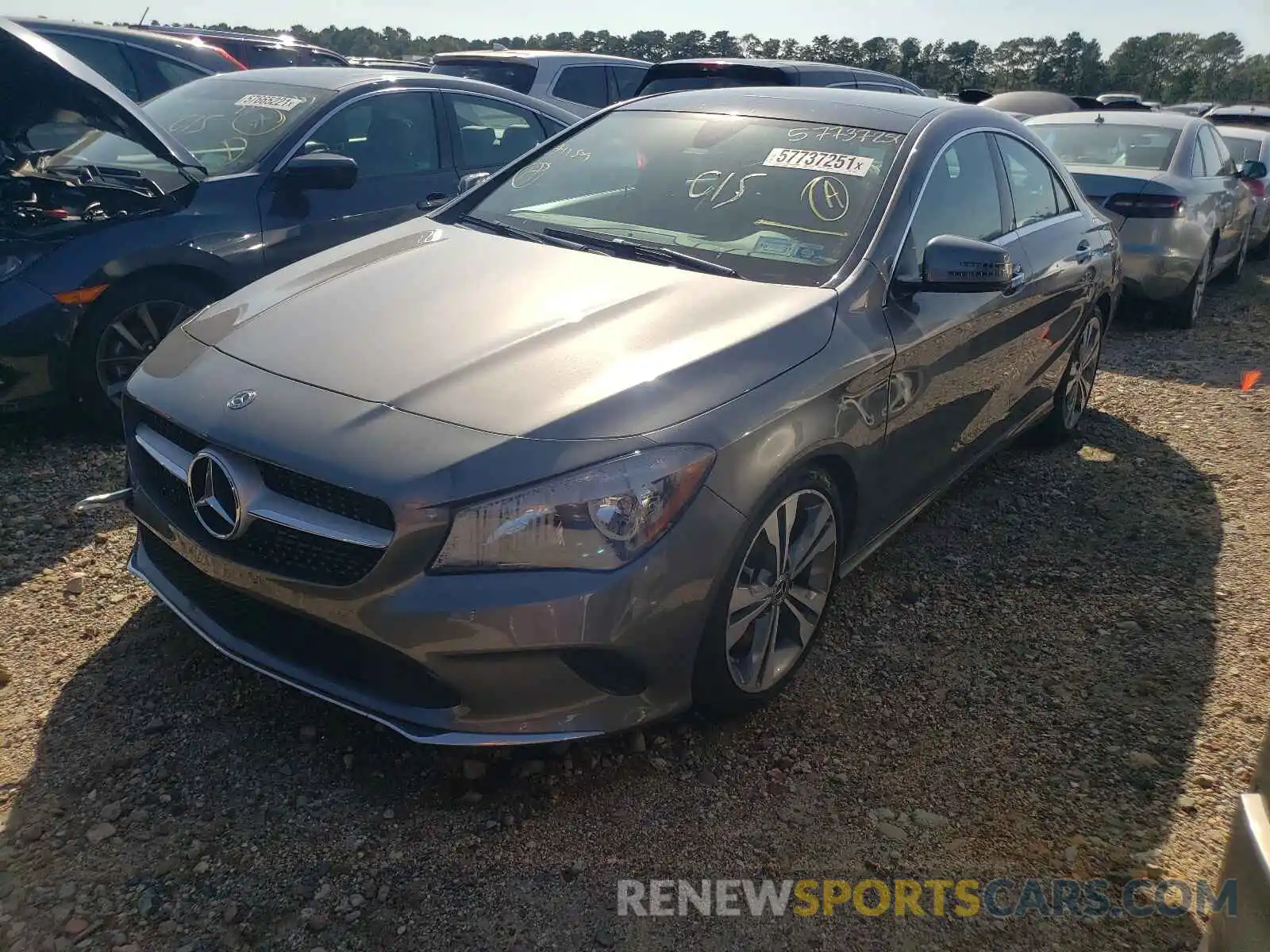 2 Photograph of a damaged car WDDSJ4GB3KN727780 MERCEDES-BENZ CLA-CLASS 2019