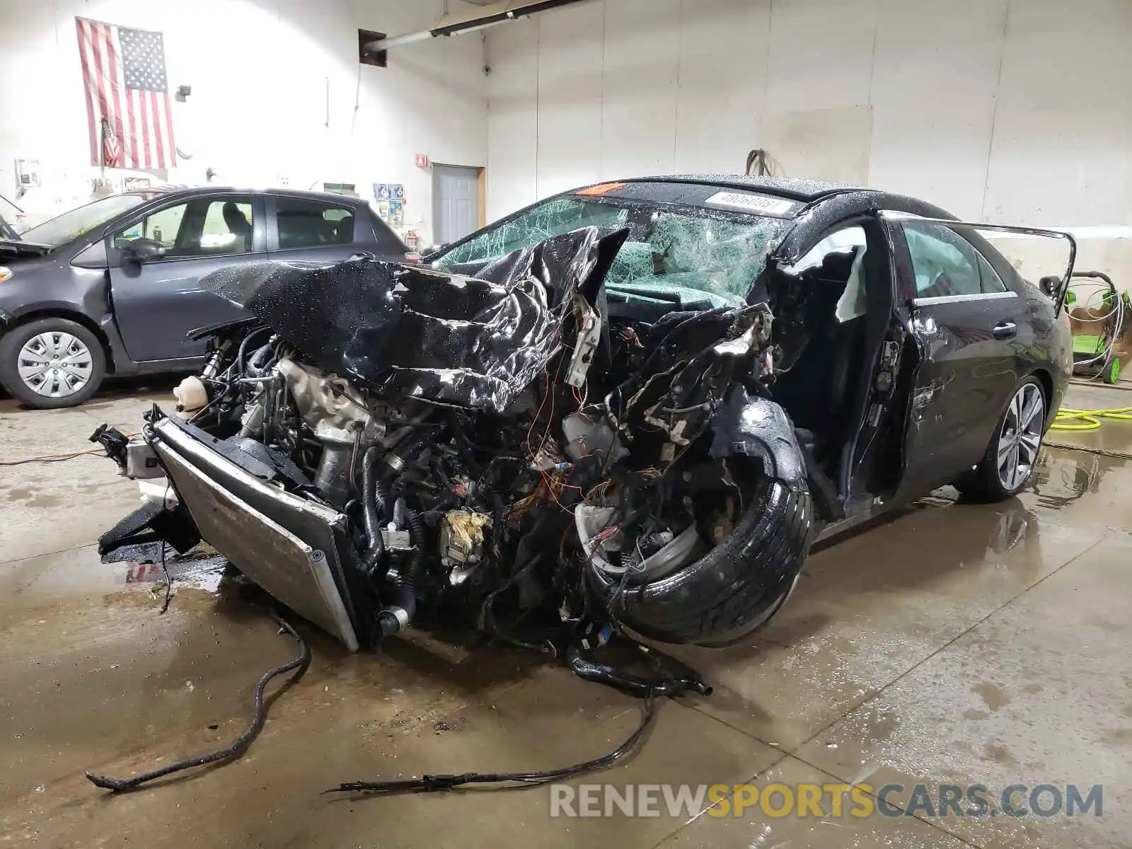 2 Photograph of a damaged car WDDSJ4GB3KN761038 MERCEDES-BENZ CLA-CLASS 2019