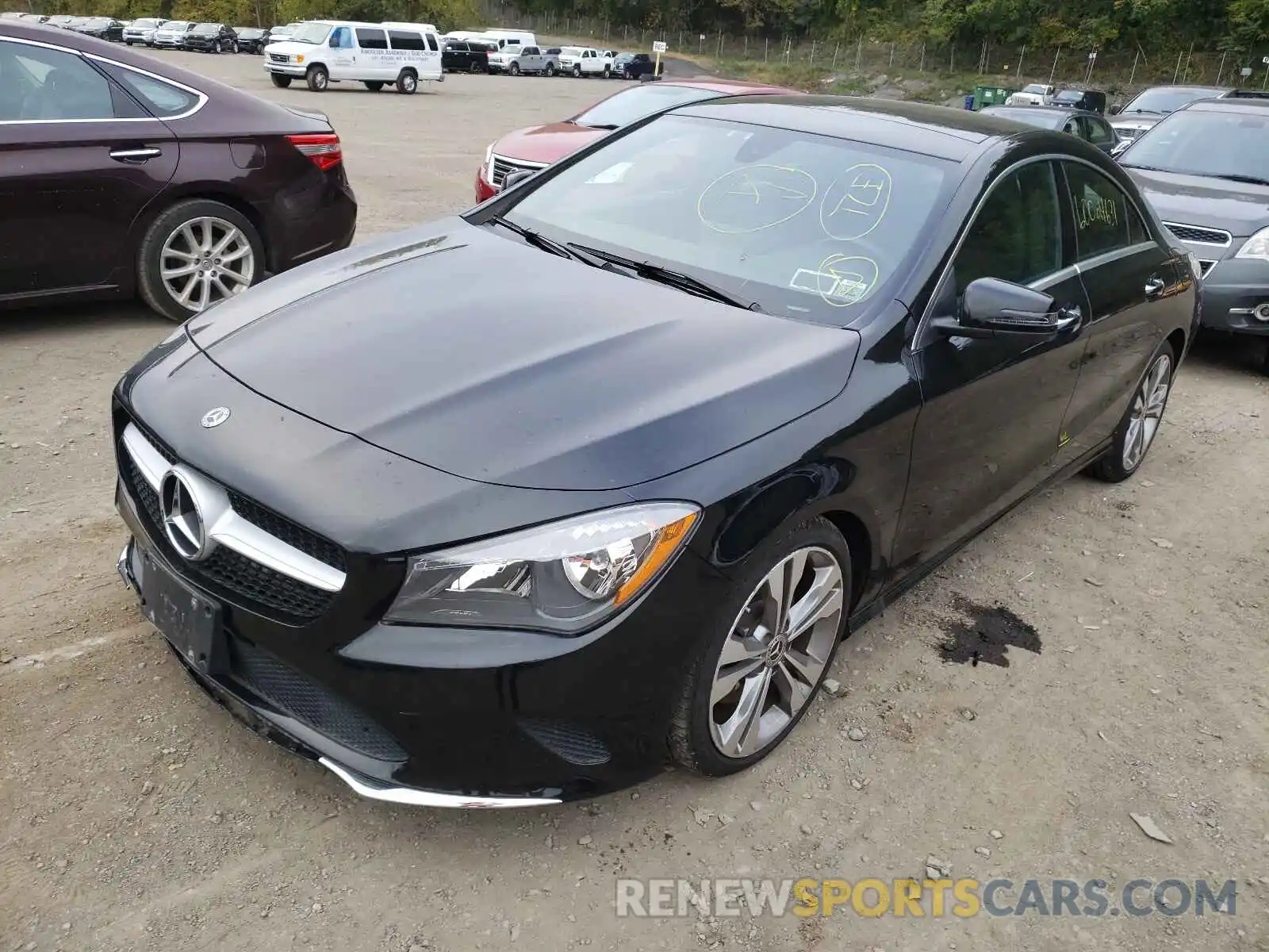 2 Photograph of a damaged car WDDSJ4GB3KN774713 MERCEDES-BENZ CLA-CLASS 2019