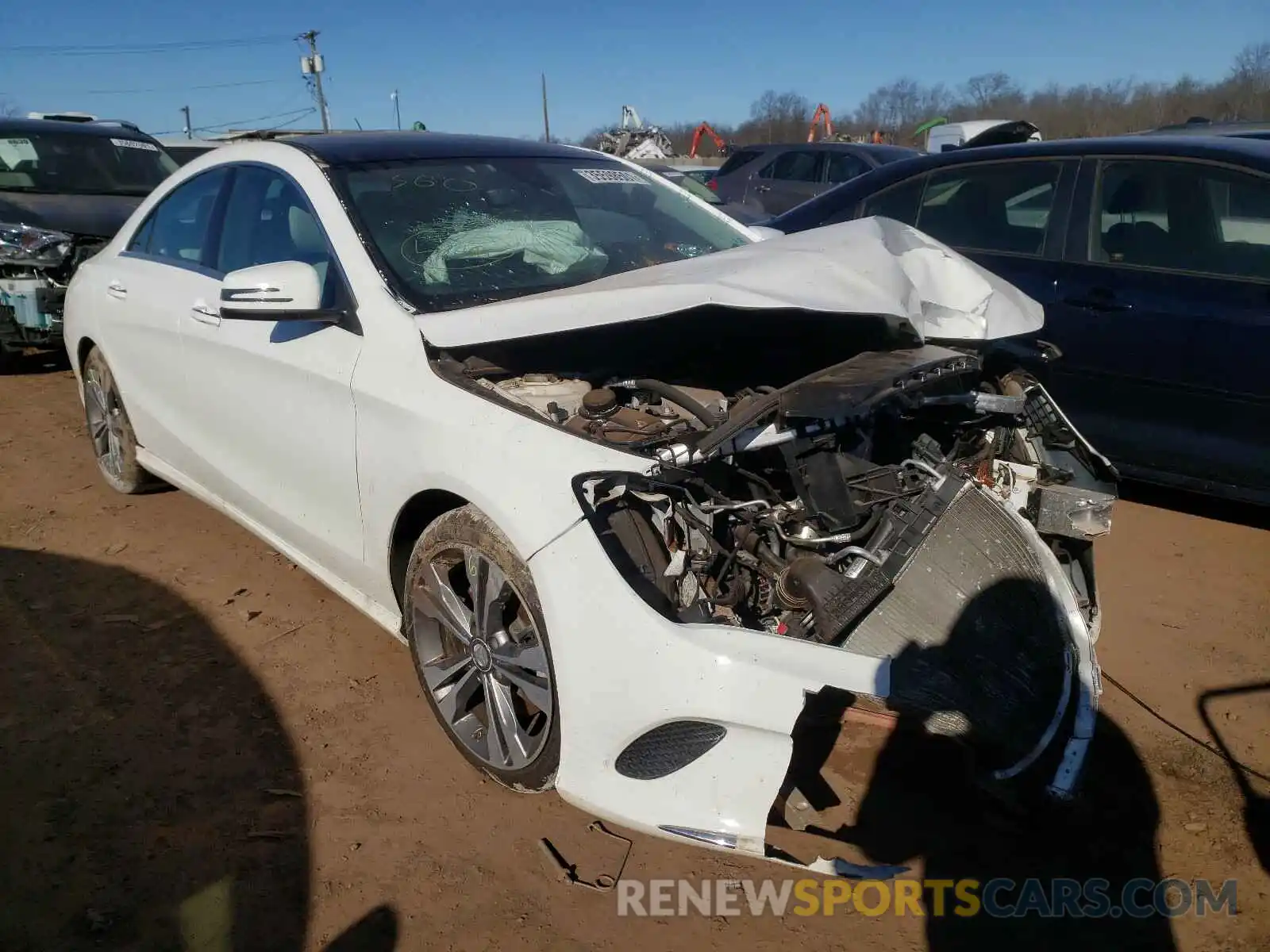 1 Photograph of a damaged car WDDSJ4GB4KN721938 MERCEDES-BENZ CLA-CLASS 2019