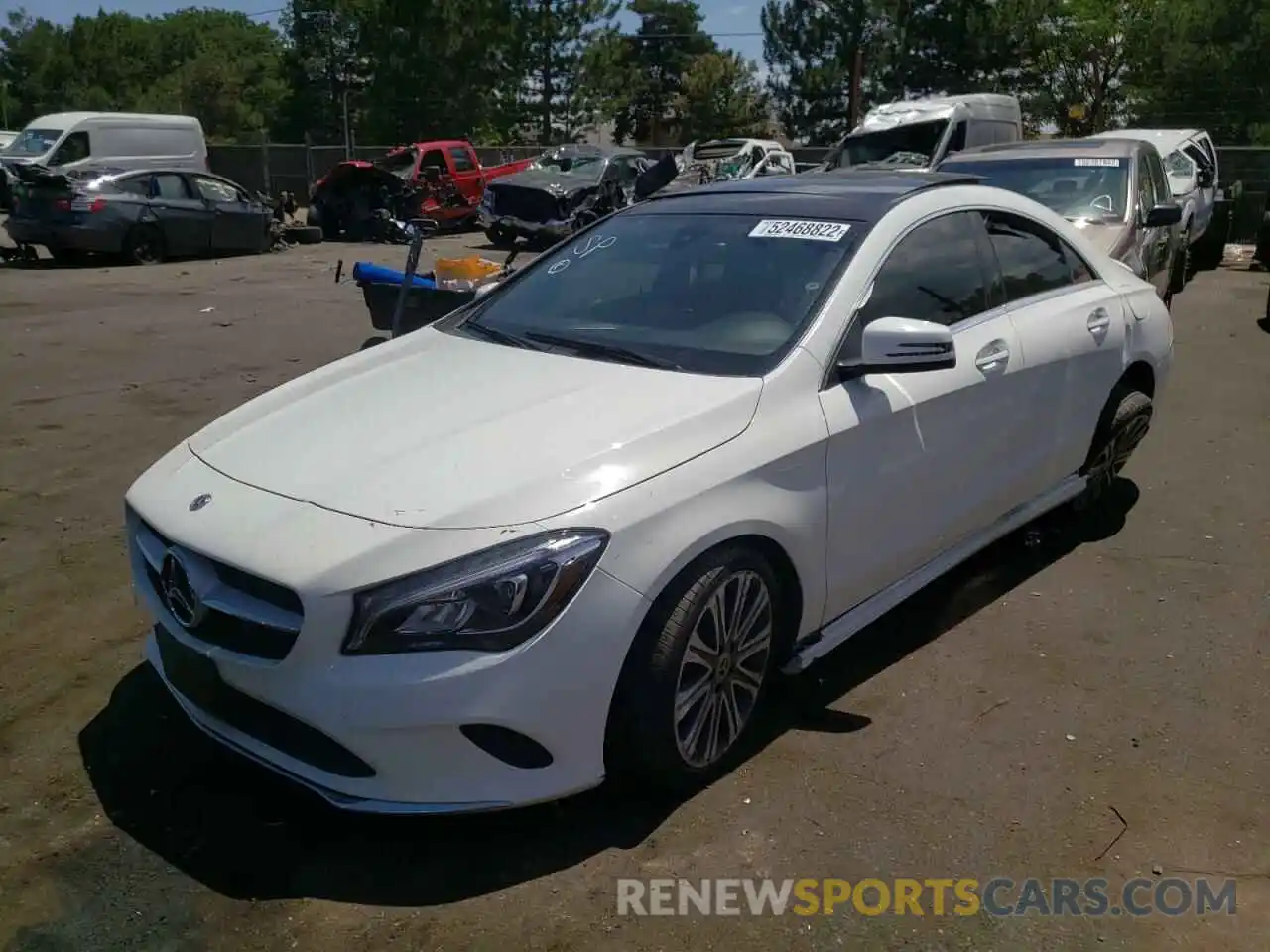 2 Photograph of a damaged car WDDSJ4GB5KN750915 MERCEDES-BENZ CLA-CLASS 2019