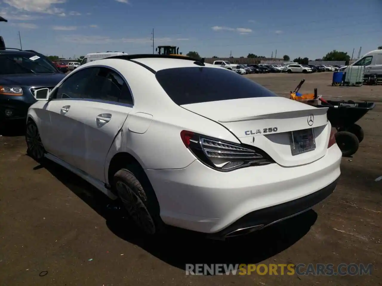 3 Photograph of a damaged car WDDSJ4GB5KN750915 MERCEDES-BENZ CLA-CLASS 2019