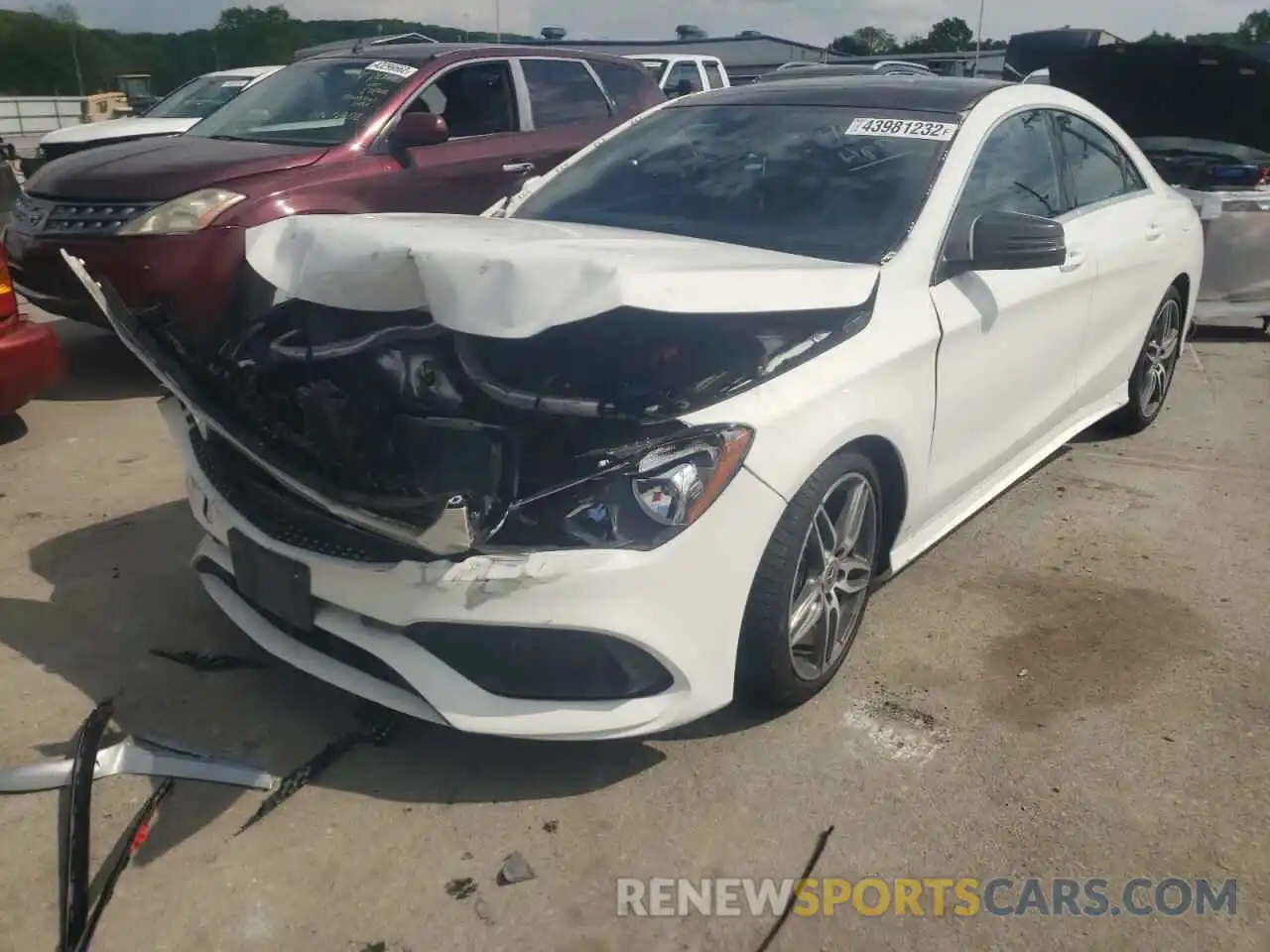 2 Photograph of a damaged car WDDSJ4GB6KN718734 MERCEDES-BENZ CLA-CLASS 2019