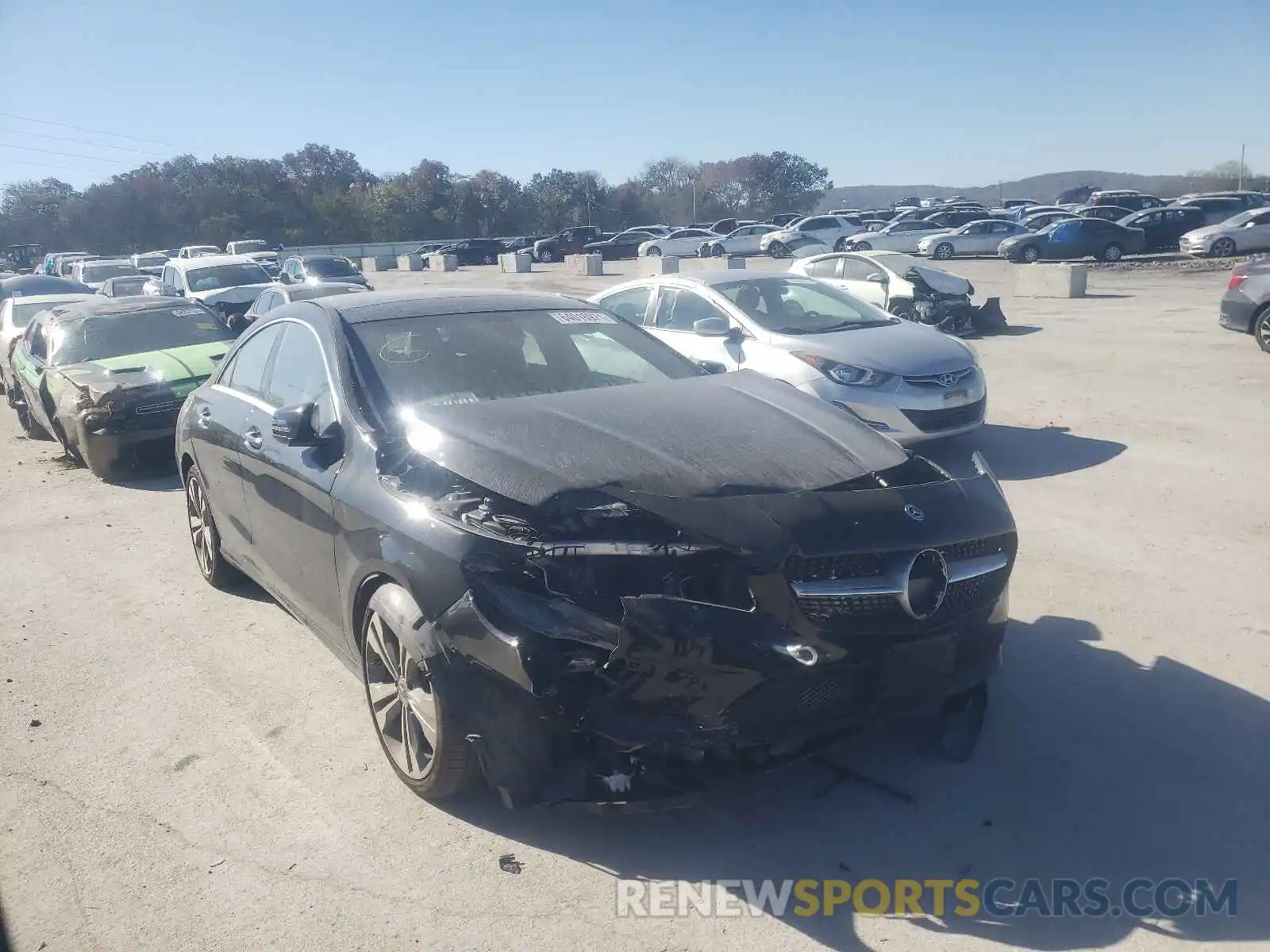 1 Photograph of a damaged car WDDSJ4GB6KN718944 MERCEDES-BENZ CLA-CLASS 2019