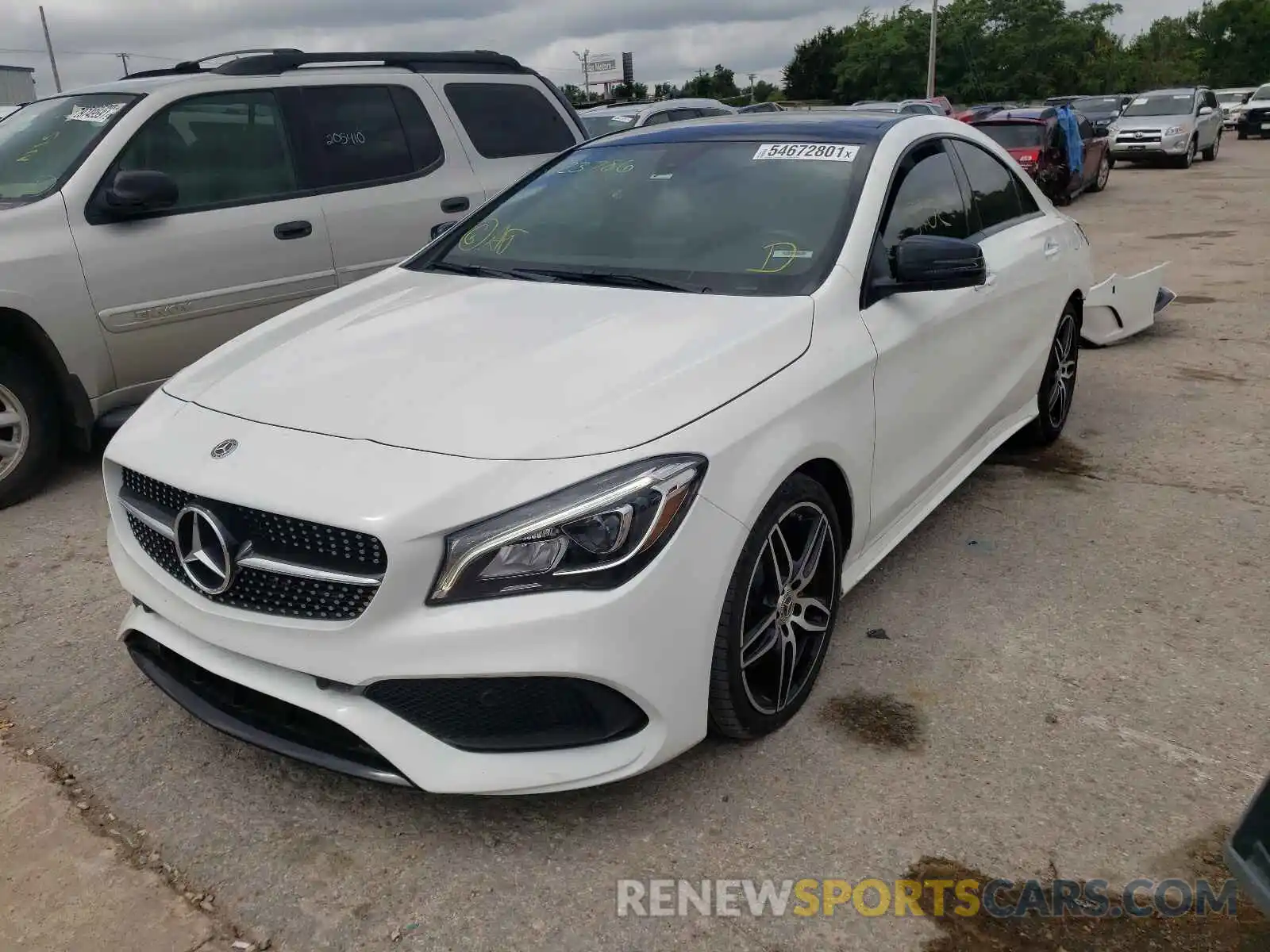 2 Photograph of a damaged car WDDSJ4GB6KN723786 MERCEDES-BENZ CLA-CLASS 2019