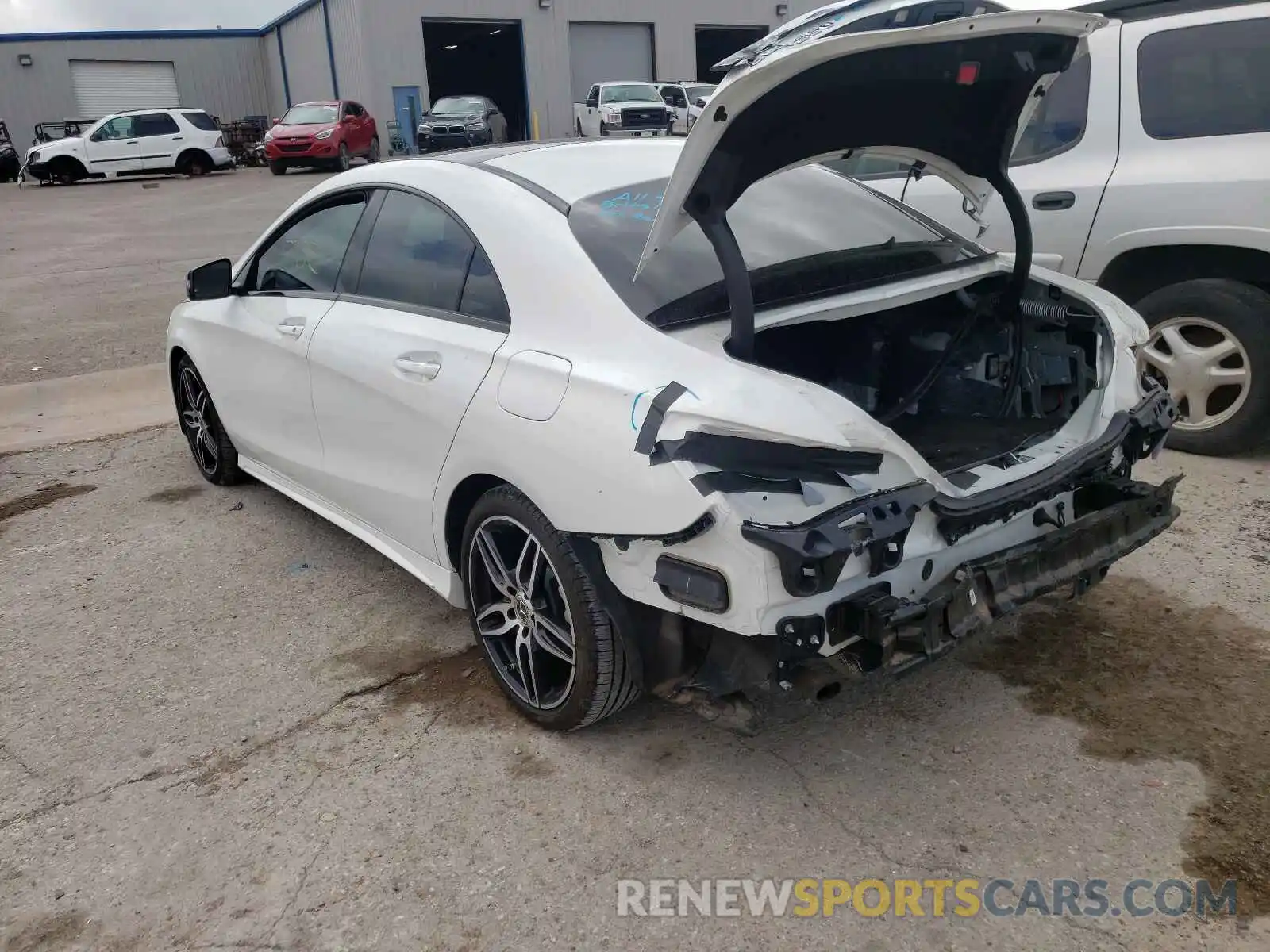 3 Photograph of a damaged car WDDSJ4GB6KN723786 MERCEDES-BENZ CLA-CLASS 2019