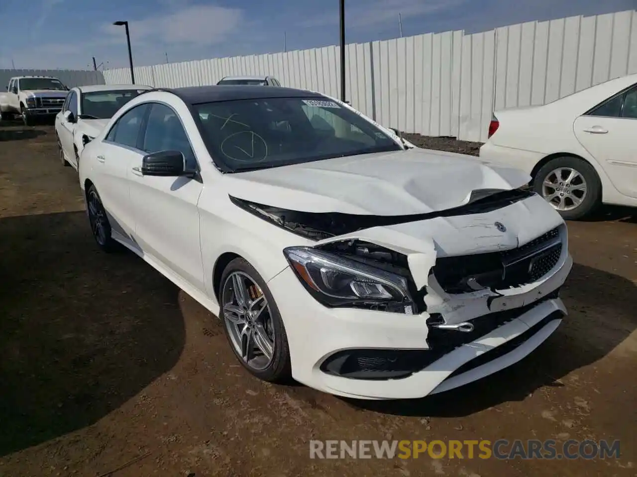 1 Photograph of a damaged car WDDSJ4GB7KN722467 MERCEDES-BENZ CLA-CLASS 2019