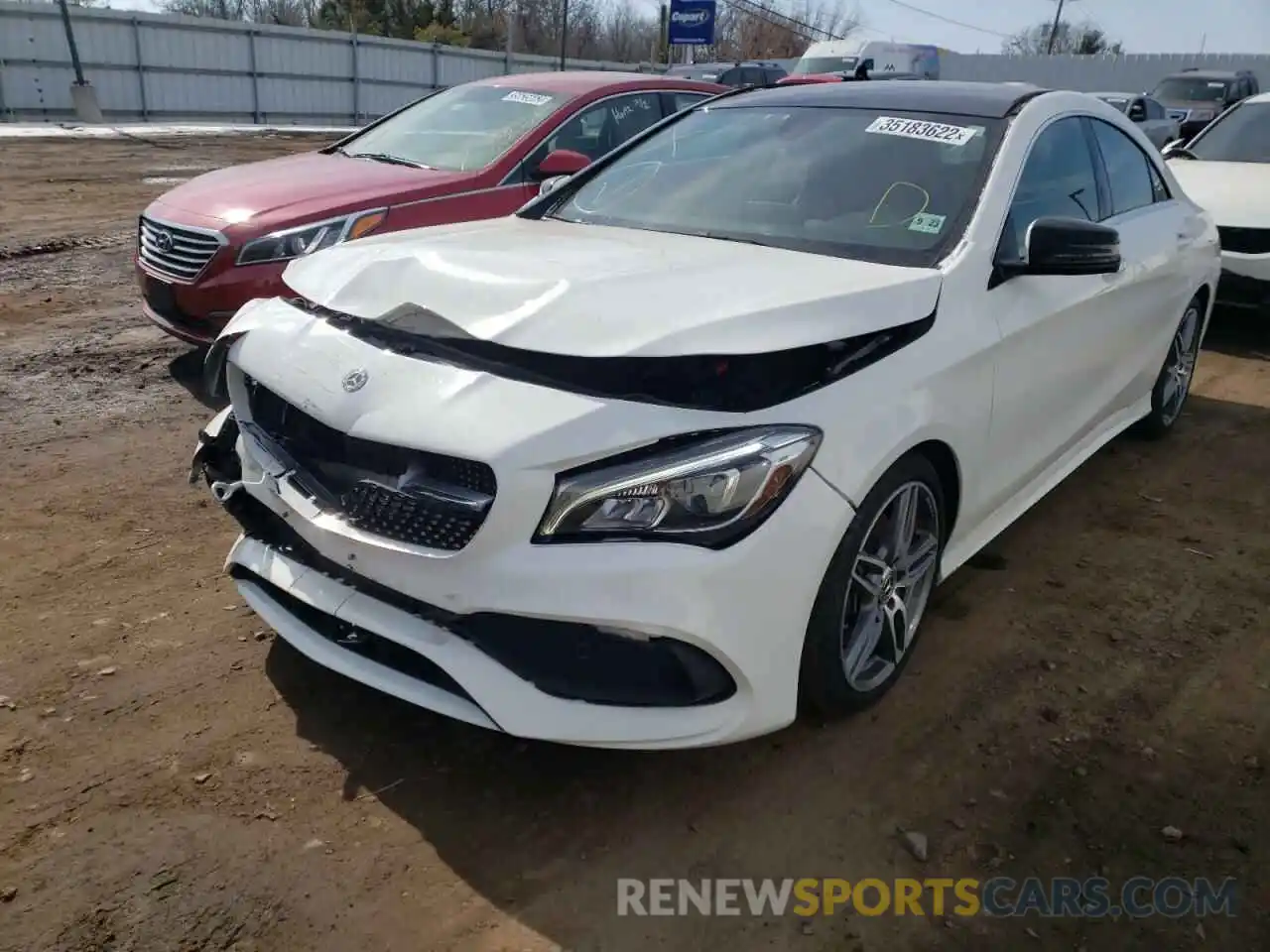 2 Photograph of a damaged car WDDSJ4GB7KN722467 MERCEDES-BENZ CLA-CLASS 2019