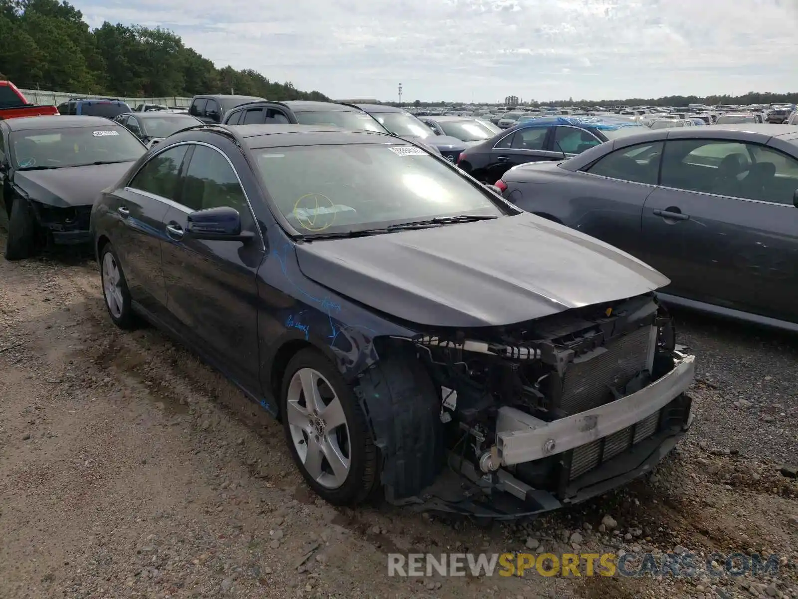 1 Photograph of a damaged car WDDSJ4GB7KN723666 MERCEDES-BENZ CLA-CLASS 2019