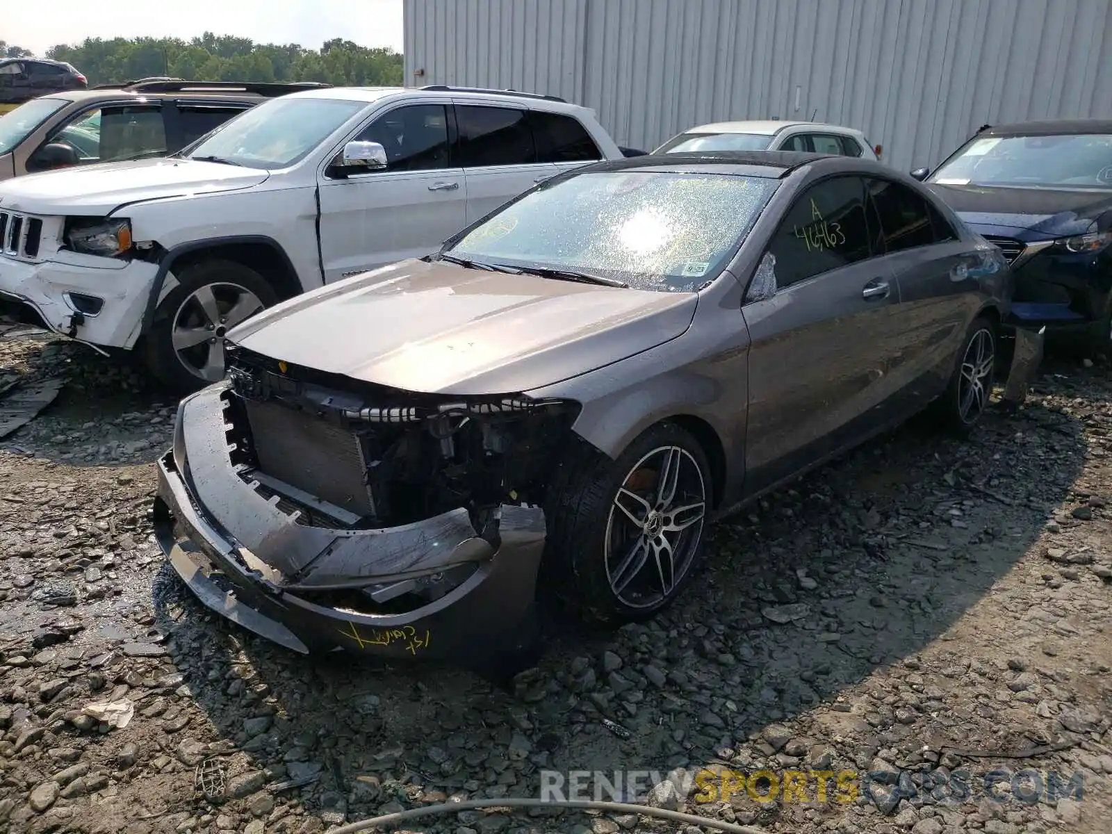 2 Photograph of a damaged car WDDSJ4GB7KN725207 MERCEDES-BENZ CLA-CLASS 2019