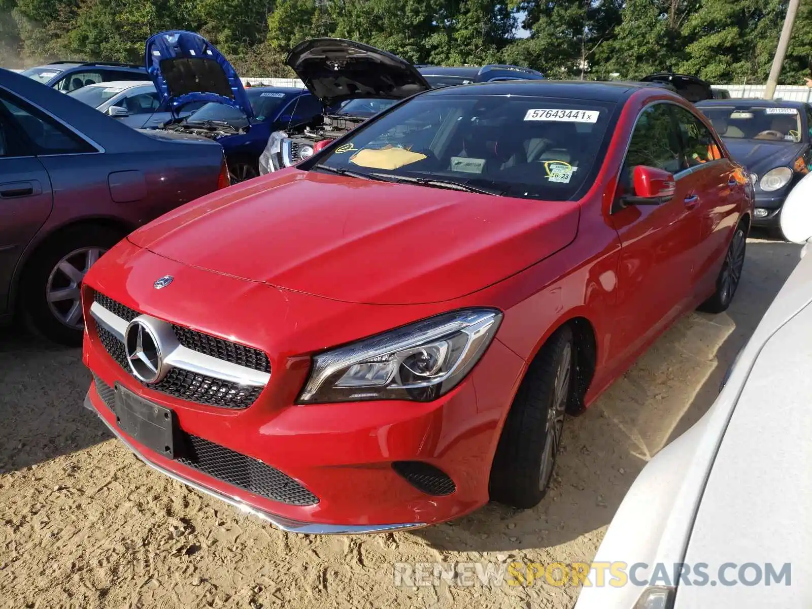 2 Photograph of a damaged car WDDSJ4GB7KN729905 MERCEDES-BENZ CLA-CLASS 2019