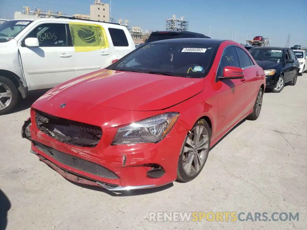 2 Photograph of a damaged car WDDSJ4GB7KN761768 MERCEDES-BENZ CLA-CLASS 2019