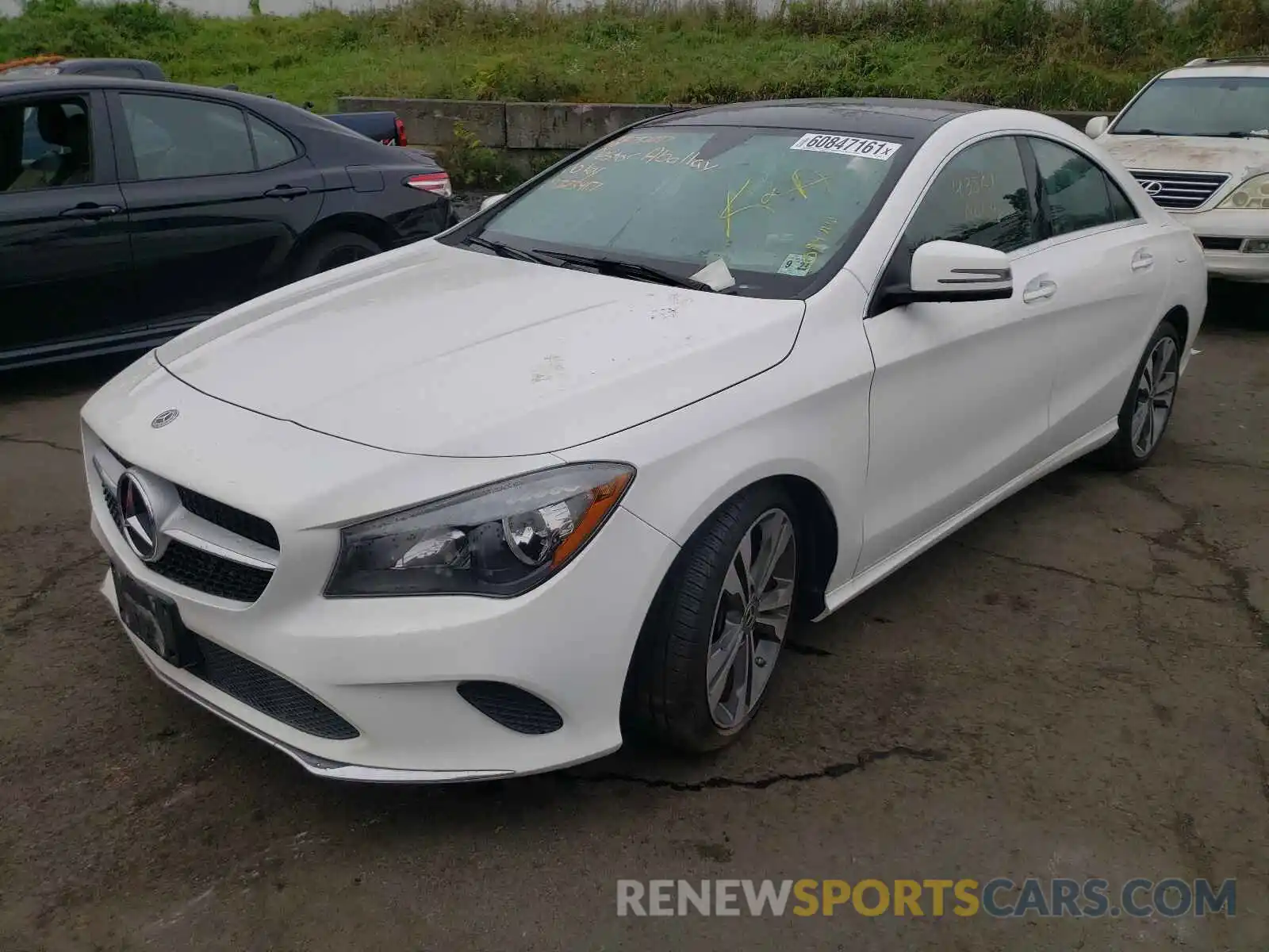 2 Photograph of a damaged car WDDSJ4GB8KN723417 MERCEDES-BENZ CLA-CLASS 2019