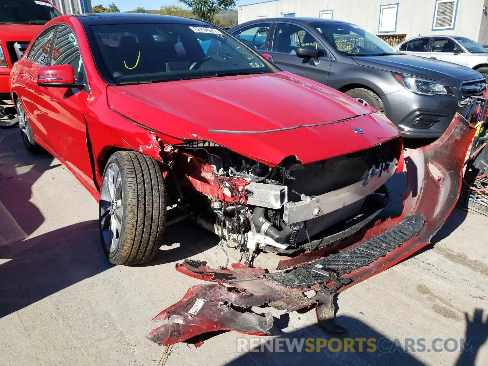 1 Photograph of a damaged car WDDSJ4GB8KN727029 MERCEDES-BENZ CLA-CLASS 2019