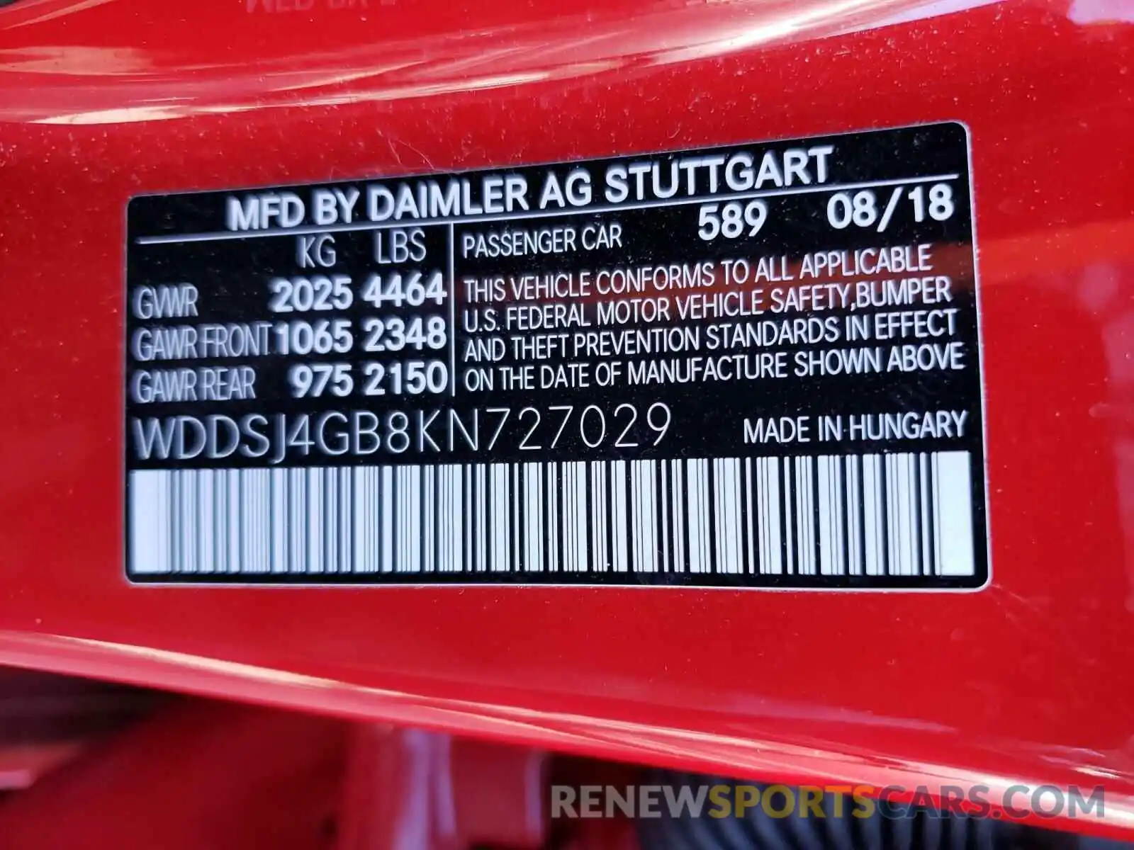 10 Photograph of a damaged car WDDSJ4GB8KN727029 MERCEDES-BENZ CLA-CLASS 2019