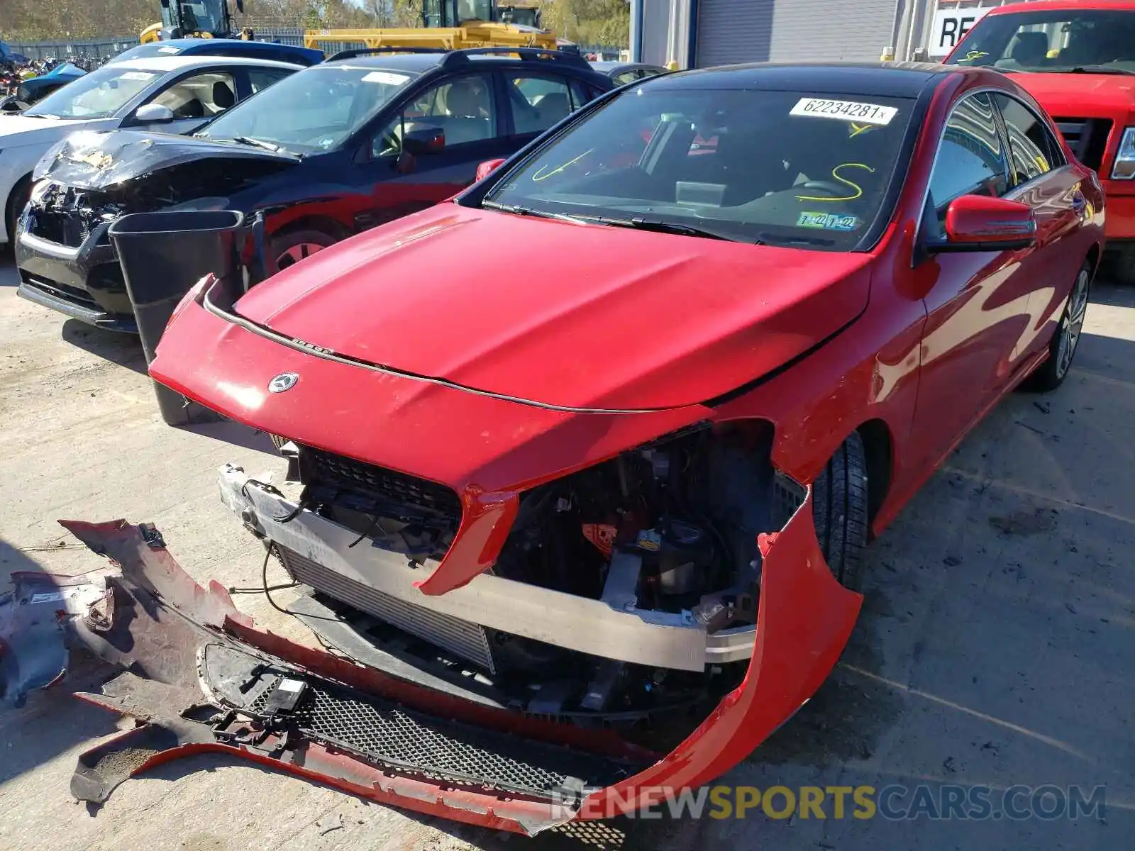 2 Photograph of a damaged car WDDSJ4GB8KN727029 MERCEDES-BENZ CLA-CLASS 2019