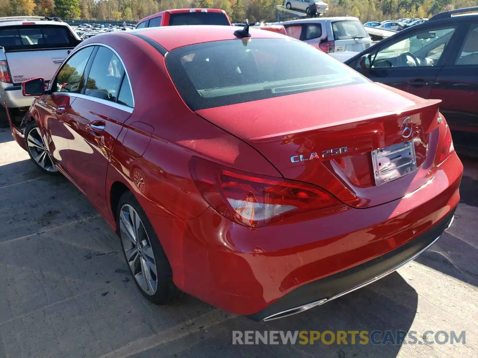 3 Photograph of a damaged car WDDSJ4GB8KN727029 MERCEDES-BENZ CLA-CLASS 2019