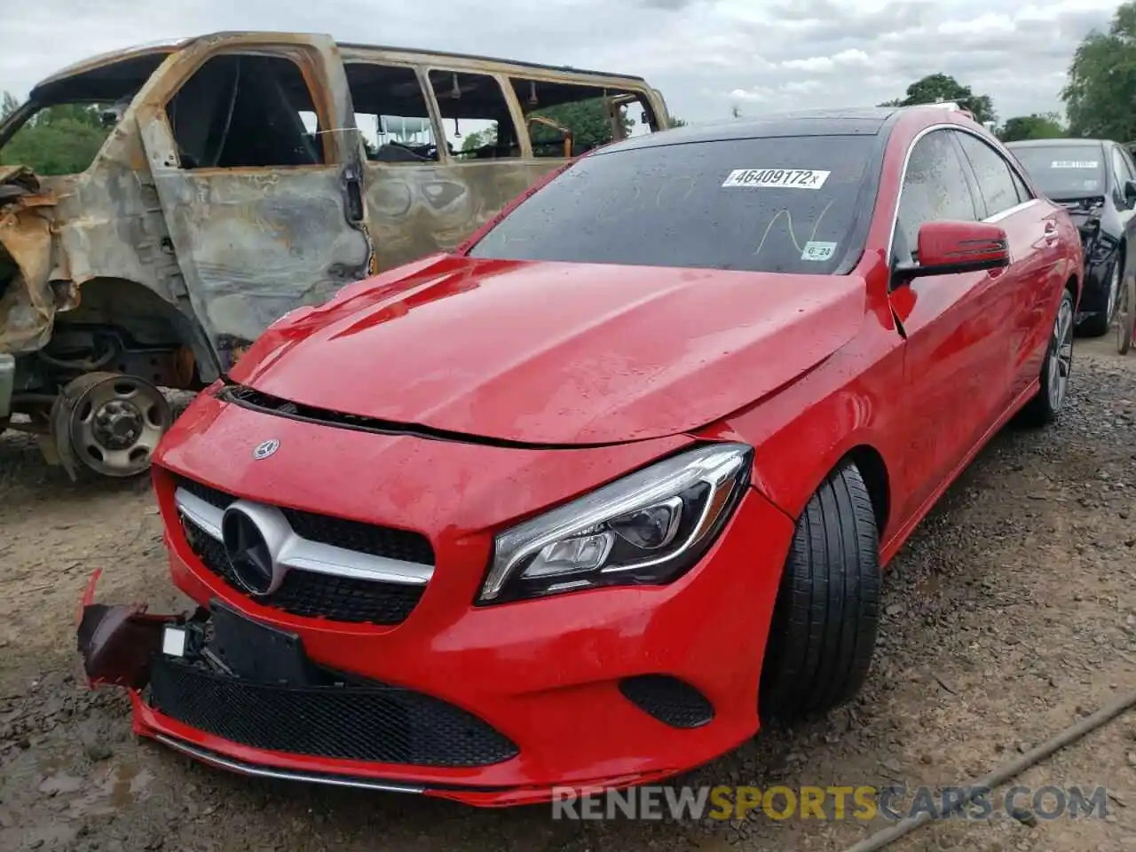 2 Photograph of a damaged car WDDSJ4GB8KN772603 MERCEDES-BENZ CLA-CLASS 2019