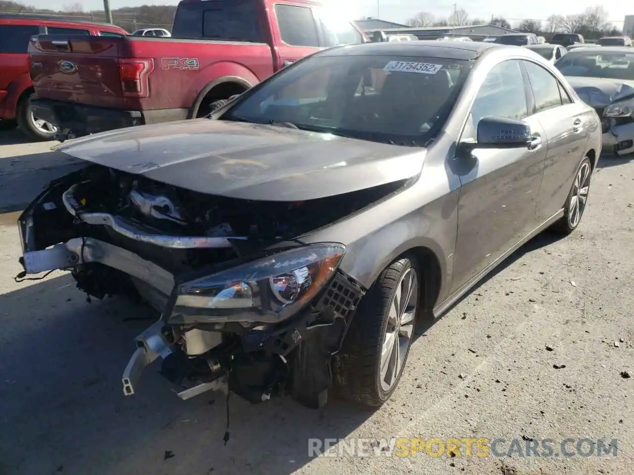 2 Photograph of a damaged car WDDSJ4GB9KN722504 MERCEDES-BENZ CLA-CLASS 2019