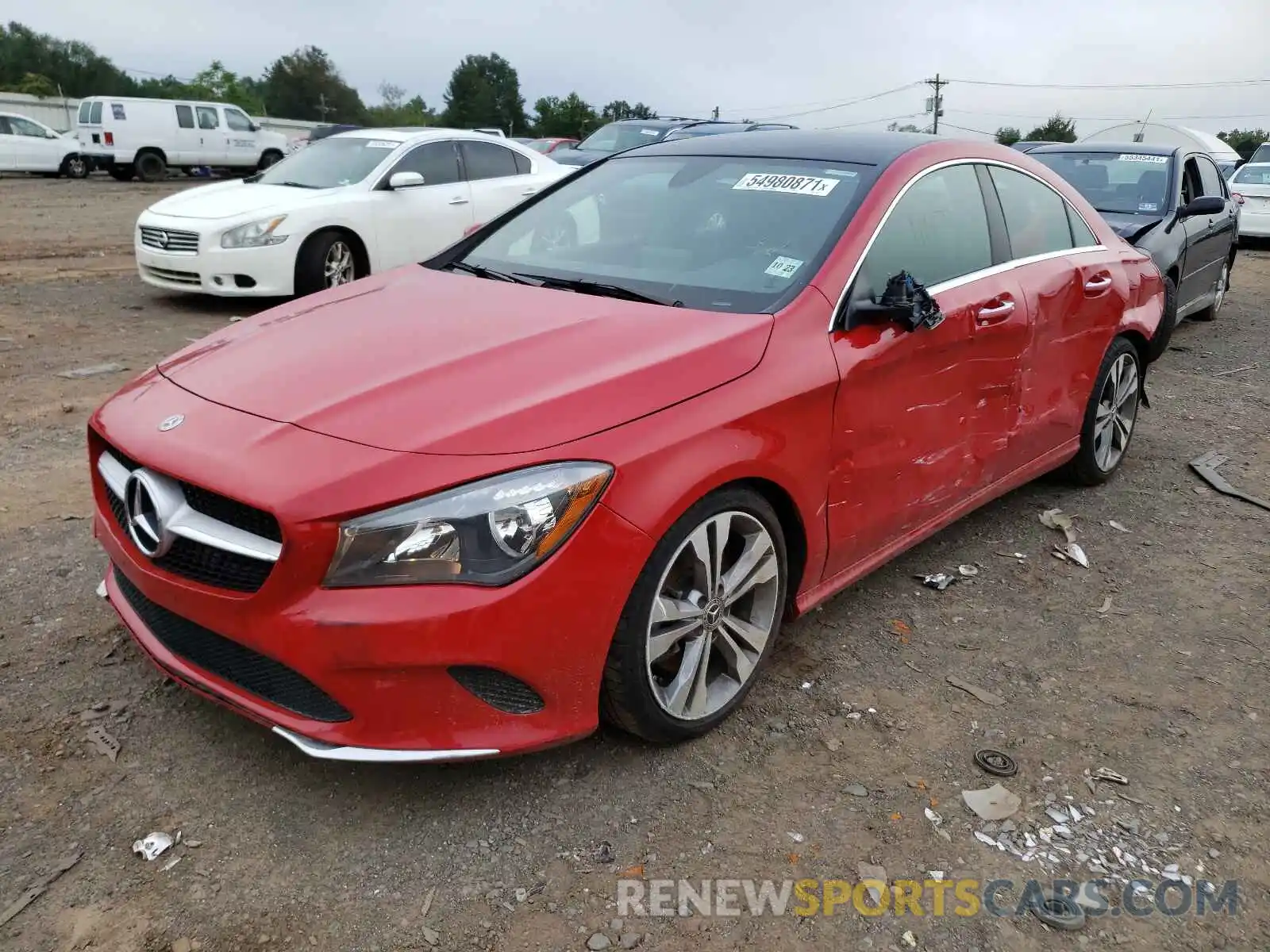 2 Photograph of a damaged car WDDSJ4GB9KN727881 MERCEDES-BENZ CLA-CLASS 2019