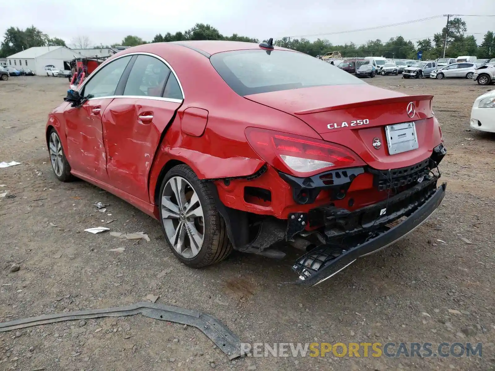 3 Photograph of a damaged car WDDSJ4GB9KN727881 MERCEDES-BENZ CLA-CLASS 2019