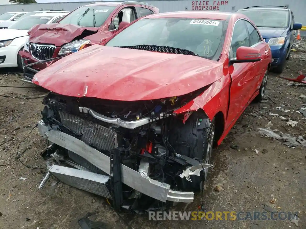 2 Photograph of a damaged car WDDSJ4GB9KN761657 MERCEDES-BENZ CLA-CLASS 2019