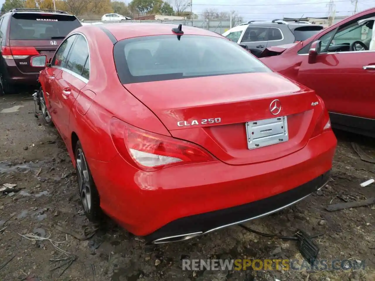 3 Photograph of a damaged car WDDSJ4GB9KN761657 MERCEDES-BENZ CLA-CLASS 2019