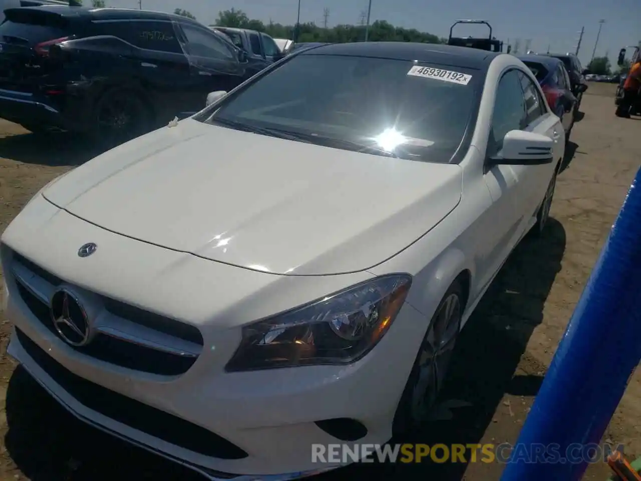 2 Photograph of a damaged car WDDSJ4GBXKN716128 MERCEDES-BENZ CLA-CLASS 2019