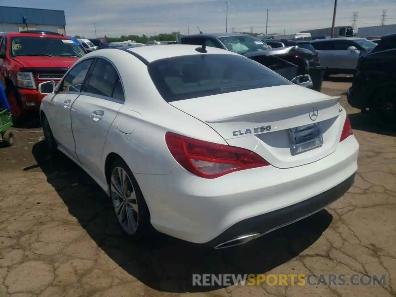 3 Photograph of a damaged car WDDSJ4GBXKN716128 MERCEDES-BENZ CLA-CLASS 2019