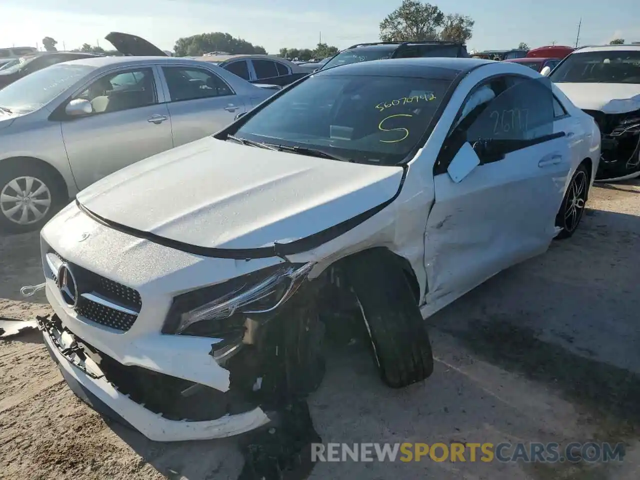 2 Photograph of a damaged car WDDSJ4GBXKN725895 MERCEDES-BENZ CLA-CLASS 2019