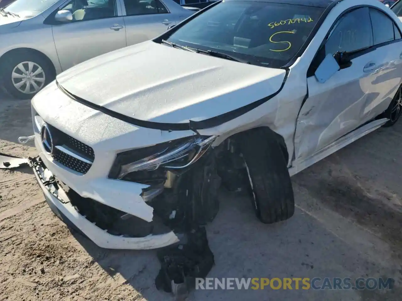 9 Photograph of a damaged car WDDSJ4GBXKN725895 MERCEDES-BENZ CLA-CLASS 2019