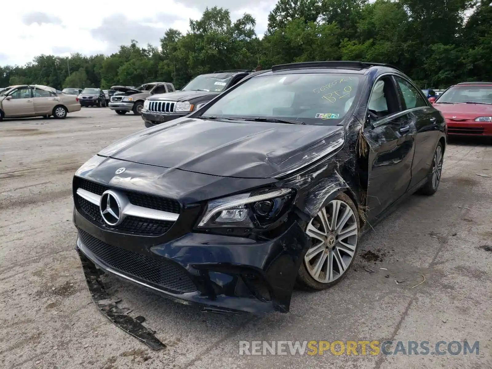 2 Photograph of a damaged car WDDSJ4GBXKN749596 MERCEDES-BENZ CLA-CLASS 2019