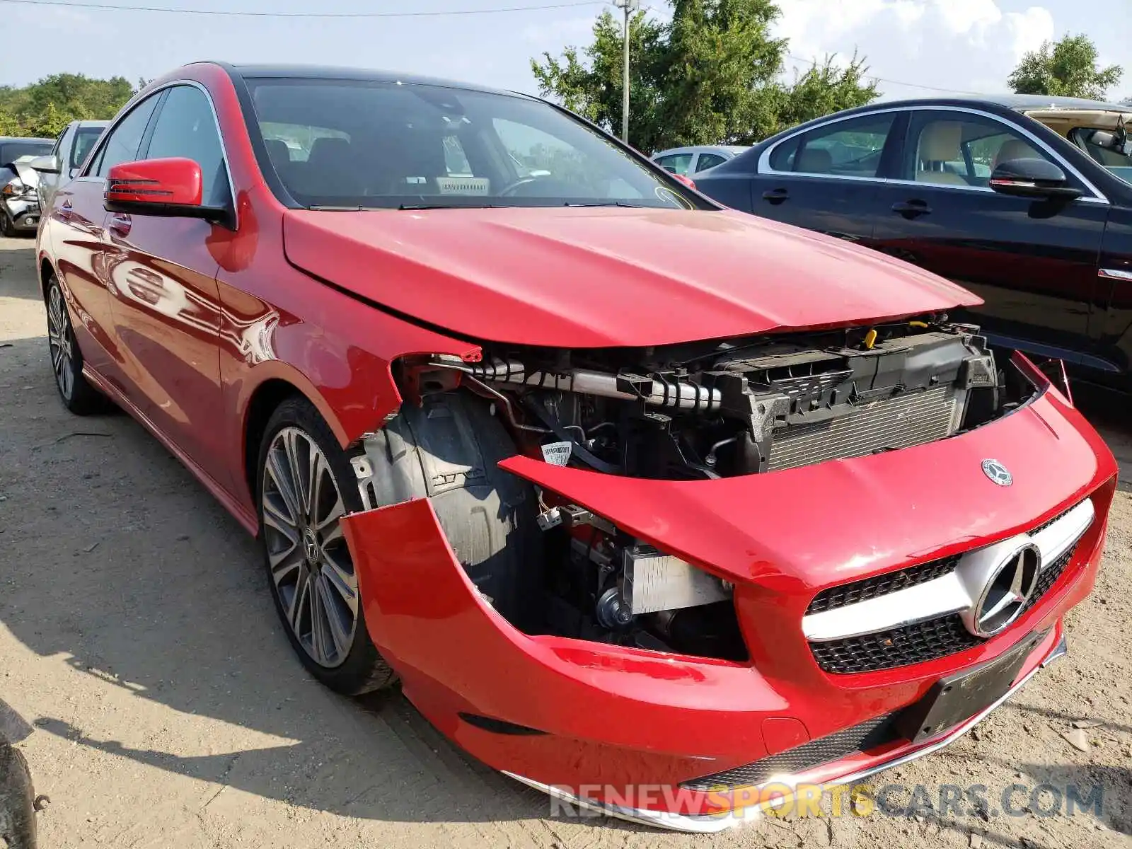 1 Photograph of a damaged car WDDSJ4GBXKN767189 MERCEDES-BENZ CLA-CLASS 2019