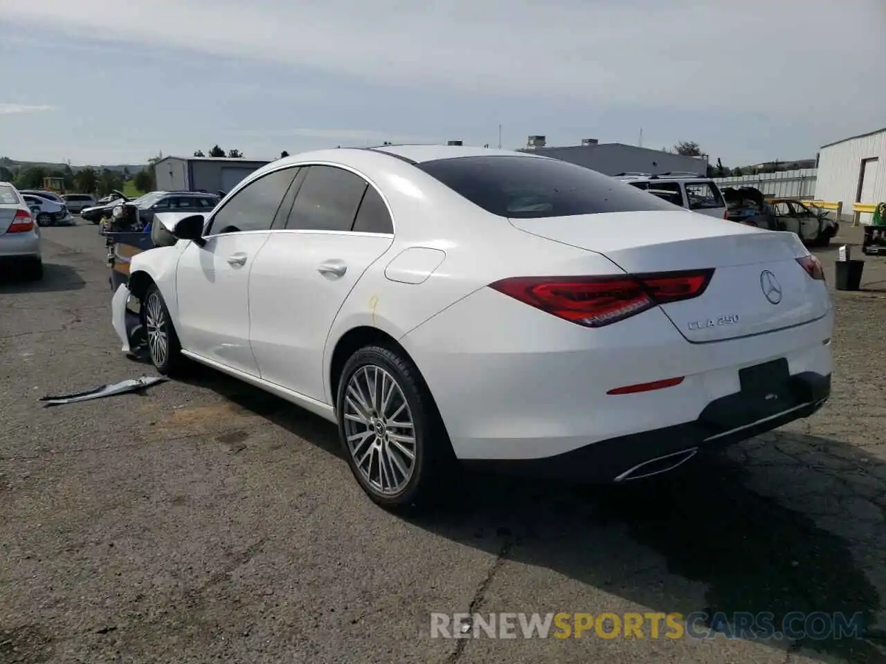 3 Photograph of a damaged car W1K5J4GB0LN087705 MERCEDES-BENZ CLA-CLASS 2020