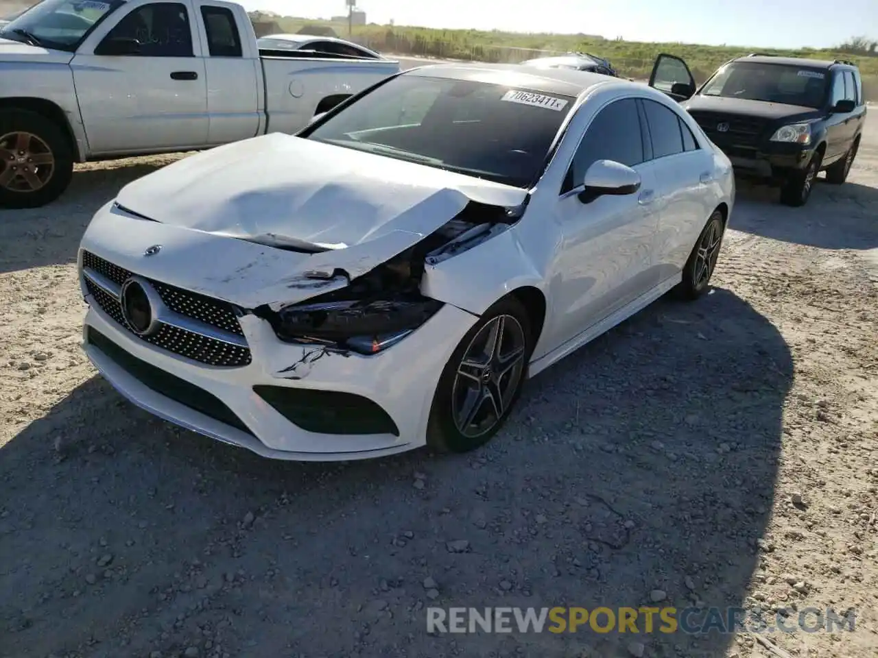 2 Photograph of a damaged car W1K5J4GB2LN092047 MERCEDES-BENZ CLA-CLASS 2020