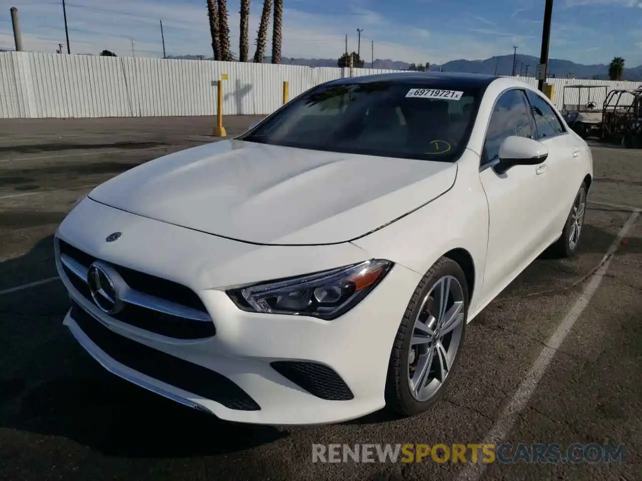 2 Photograph of a damaged car W1K5J4GB3LN082515 MERCEDES-BENZ CLA-CLASS 2020