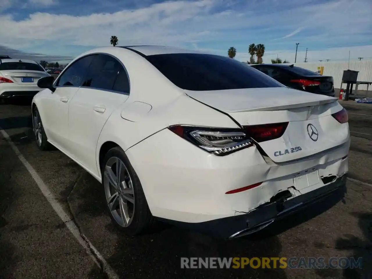 3 Photograph of a damaged car W1K5J4GB3LN082515 MERCEDES-BENZ CLA-CLASS 2020