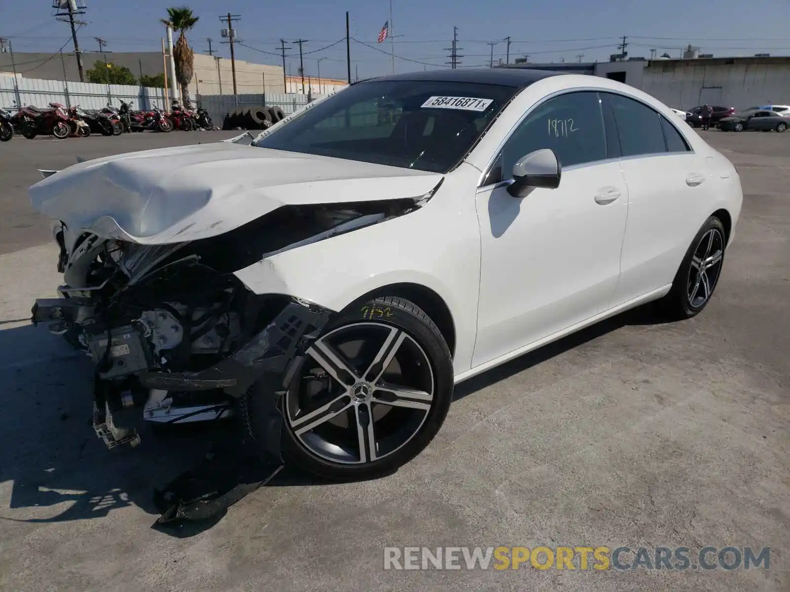 2 Photograph of a damaged car W1K5J4GB4LN085388 MERCEDES-BENZ CLA-CLASS 2020