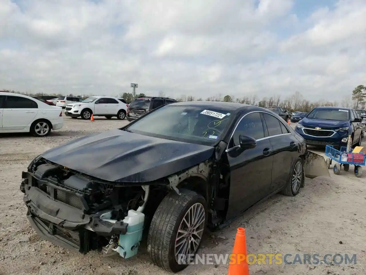 2 Photograph of a damaged car W1K5J4GB6LN103034 MERCEDES-BENZ CLA-CLASS 2020